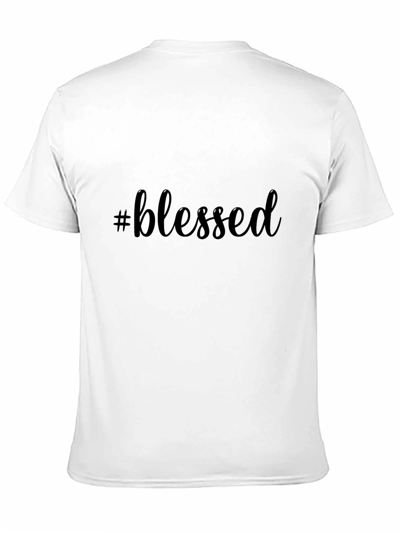 #blessed Black T-Shirt Casual Graphic Tee