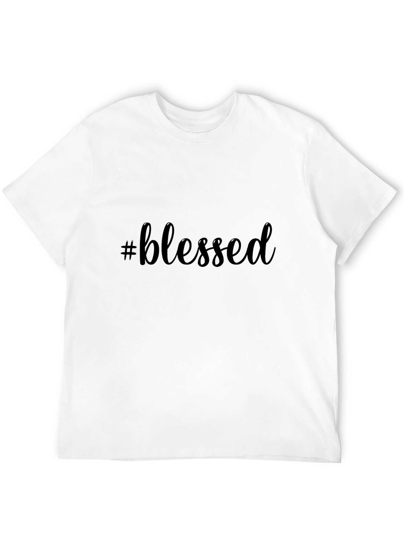 #blessed Black T-Shirt Casual Graphic Tee