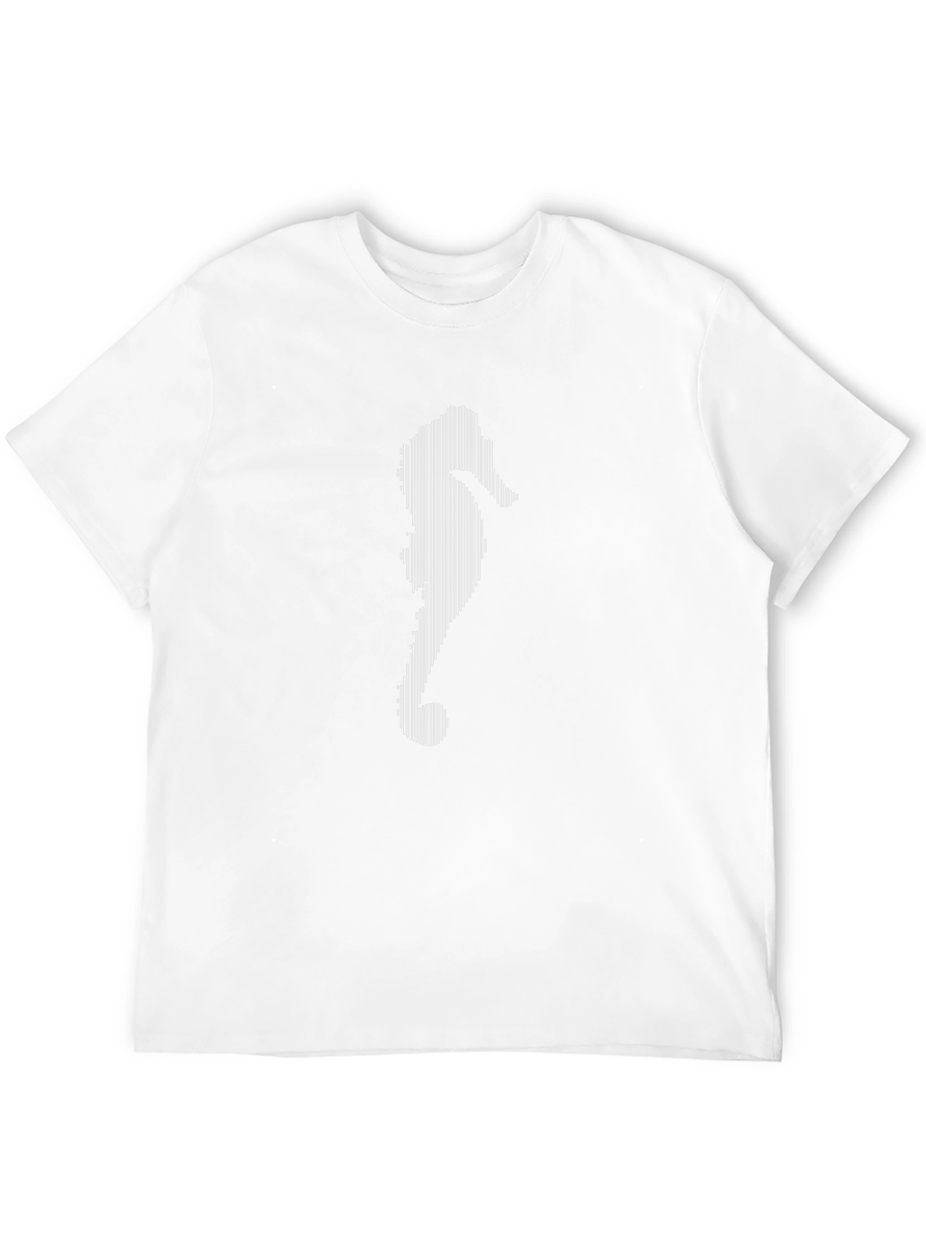 Modern Seahorse Graphic Black T-Shirt