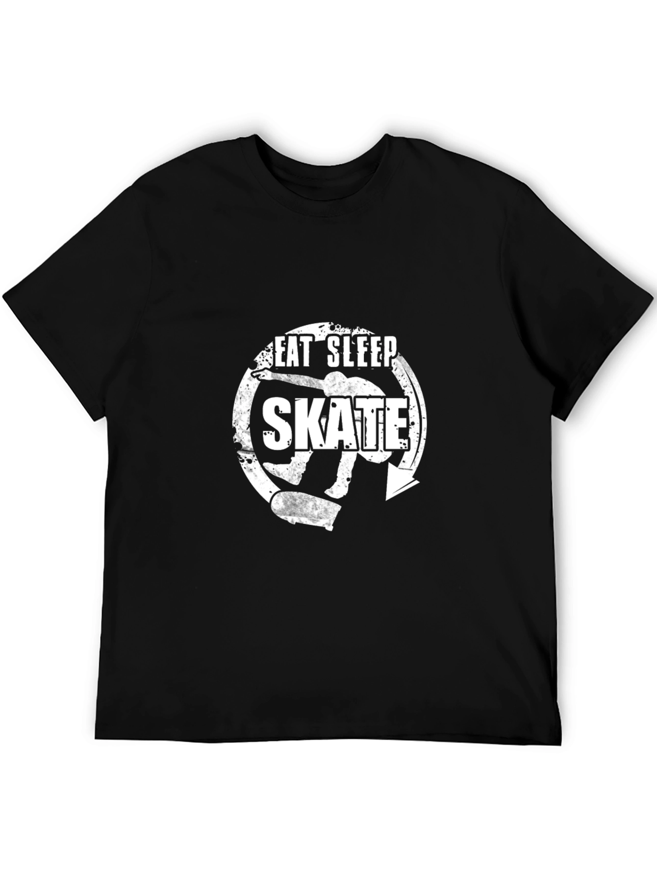 Eat Sleep Skate Black Graphic Tee