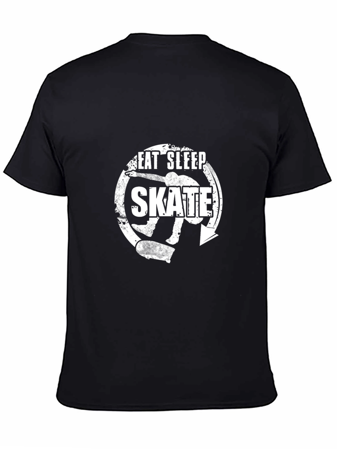 Eat Sleep Skate Black Graphic Tee