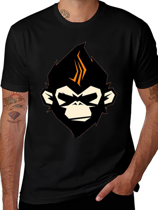 Cool Monkey Graphic Black T-Shirt