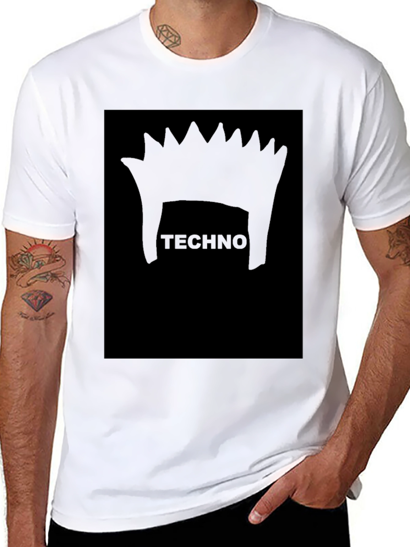 Techno Music Graphic Tee - Edgy Style