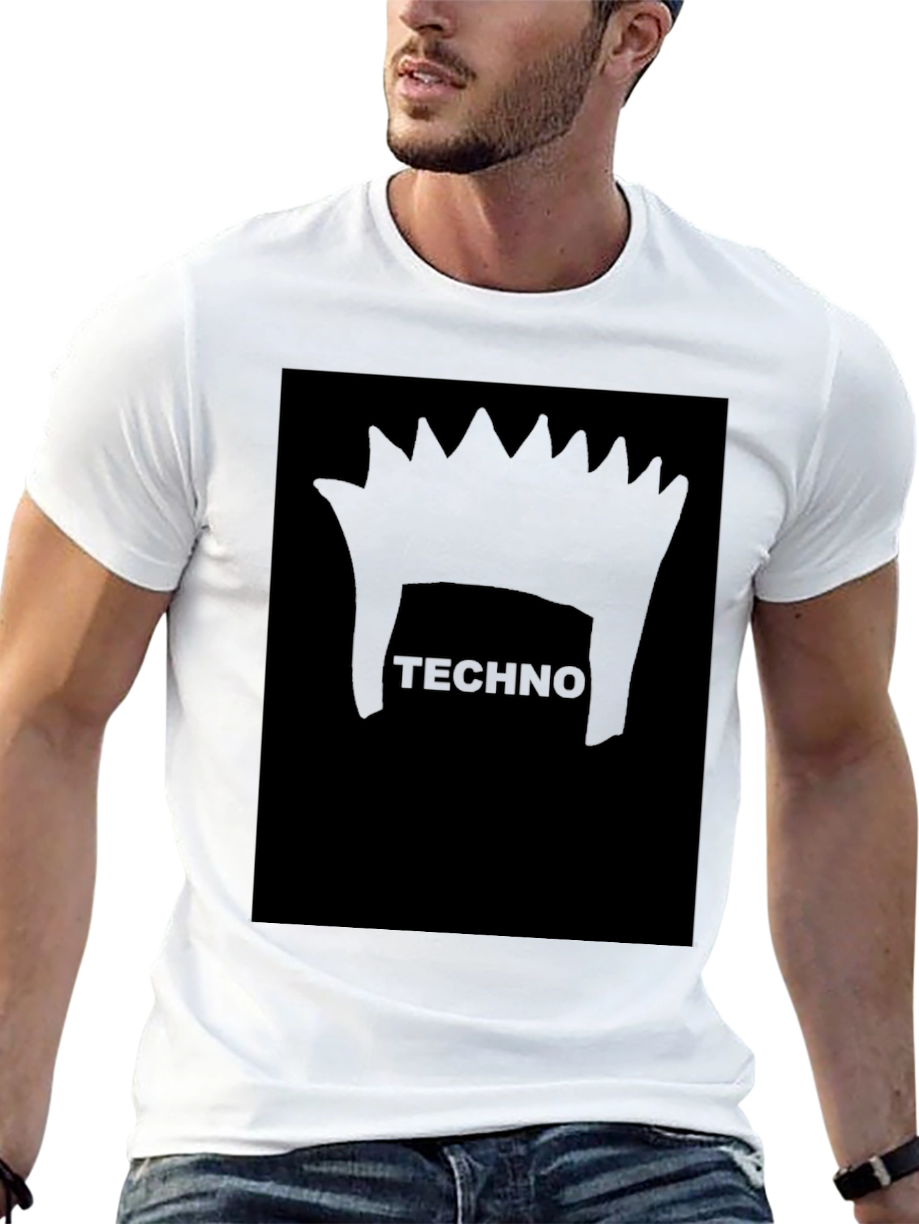 Techno Music Graphic Tee - Edgy Style