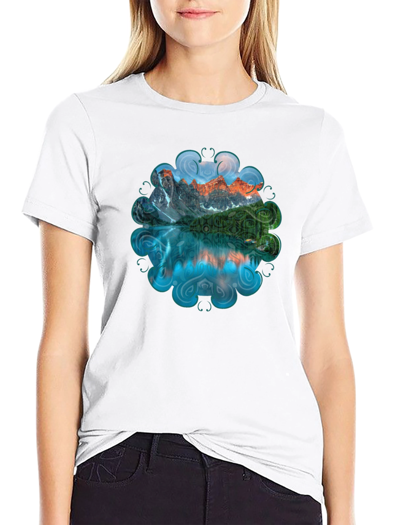 Mountain Reflection Graphic Tee