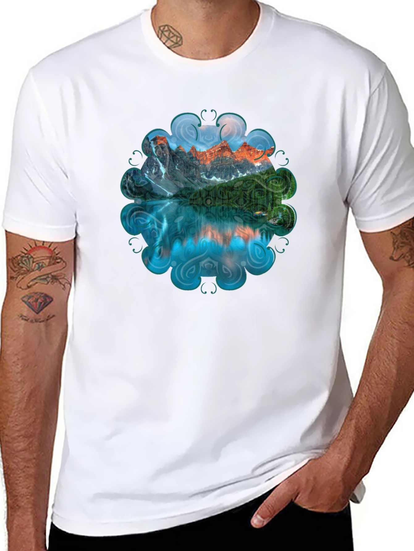 Mountain Reflection Graphic Tee