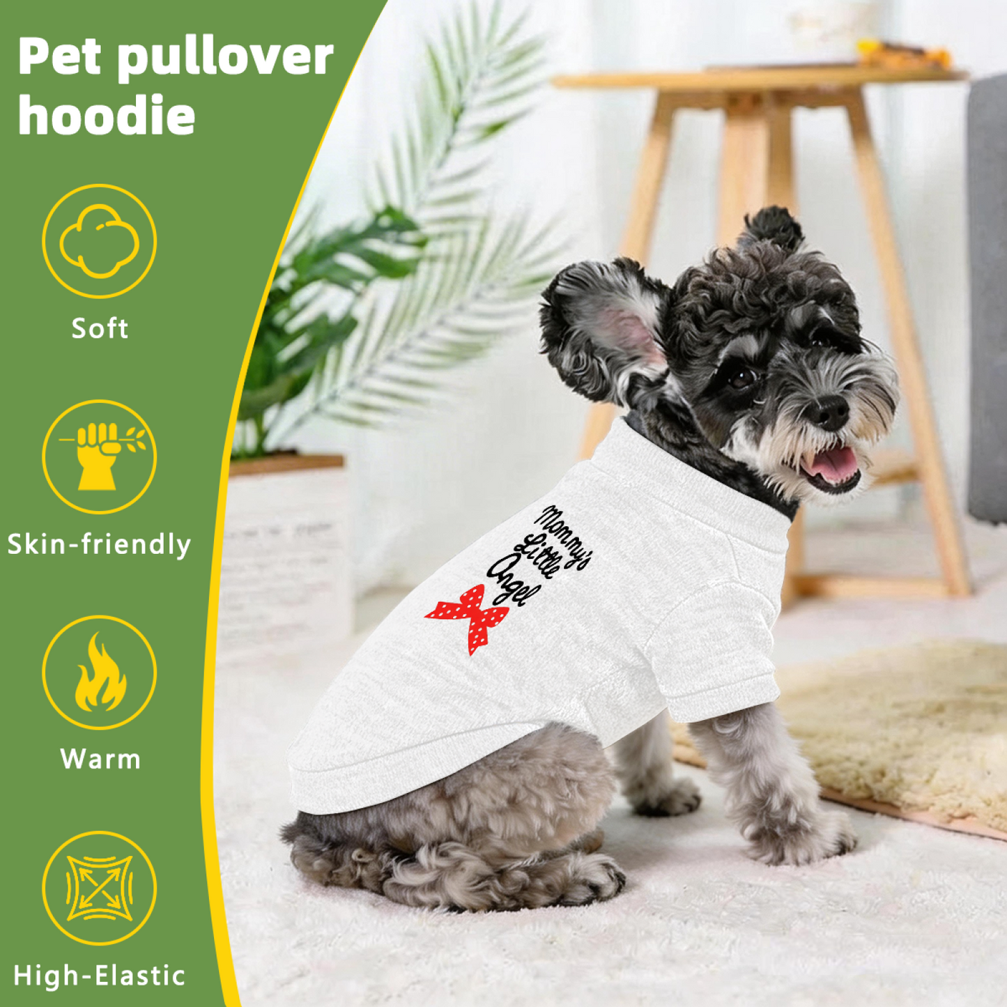 Mommy¡¯s Little Angel Red Bow Cute Dog Clothes