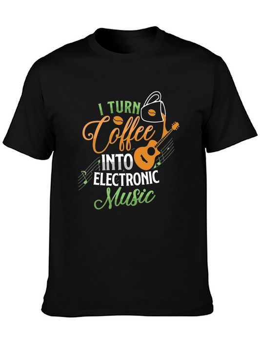 Coffee to Electronic Music T-Shirt