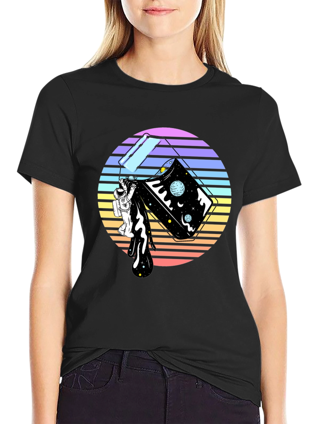 Retro Space Pour T-Shirt