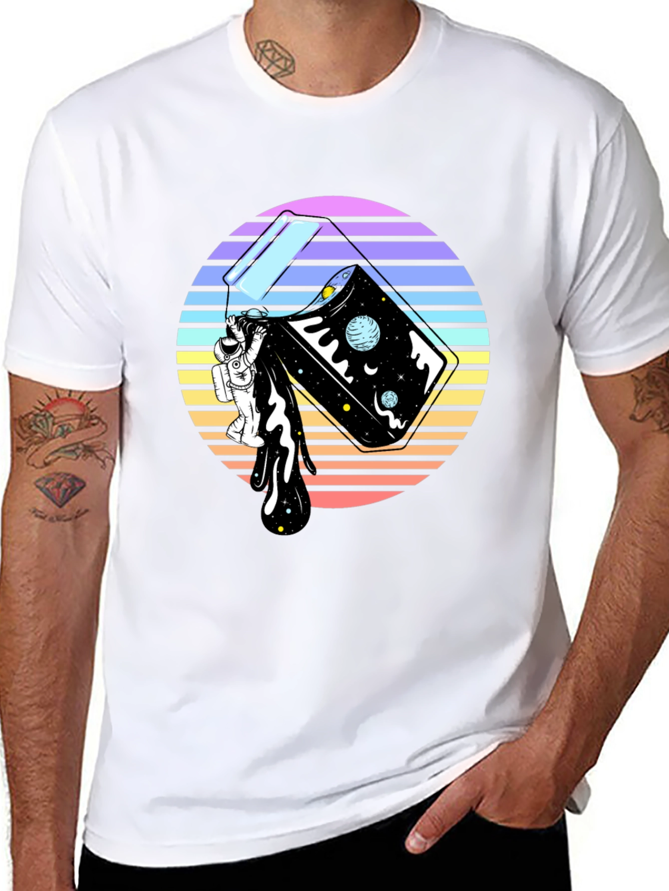 Retro Space Pour T-Shirt