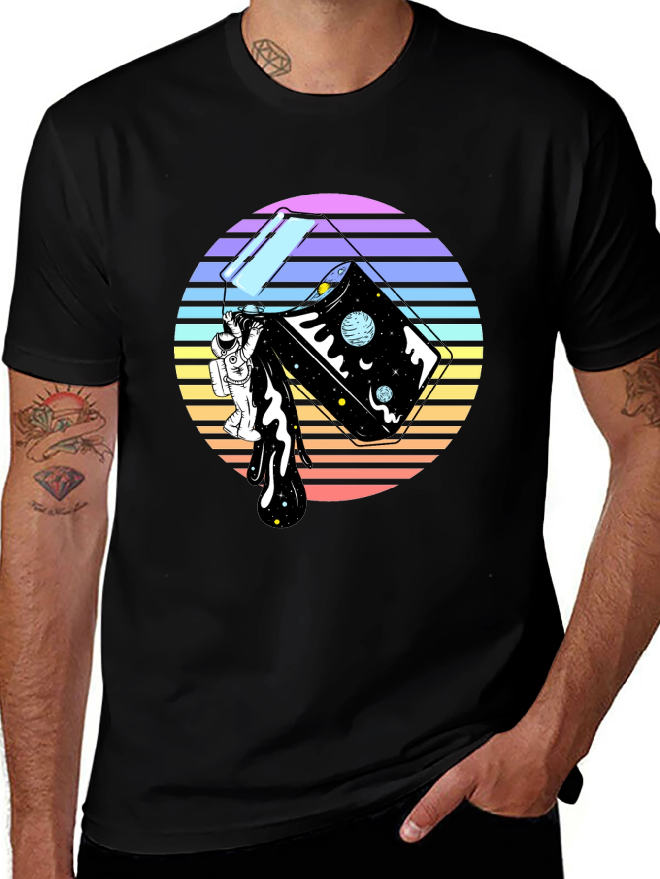 Retro Space Pour T-Shirt
