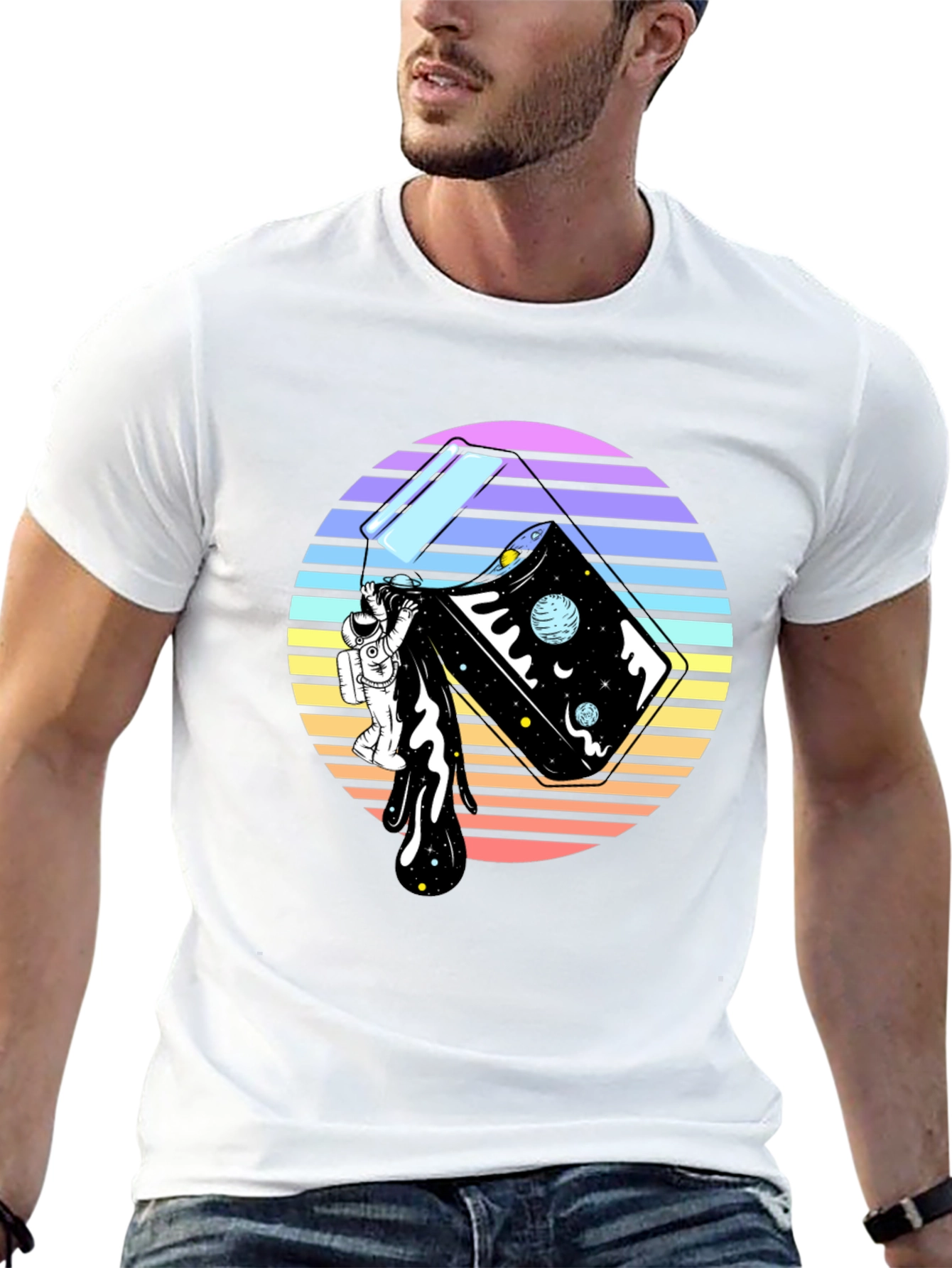 Retro Space Pour T-Shirt