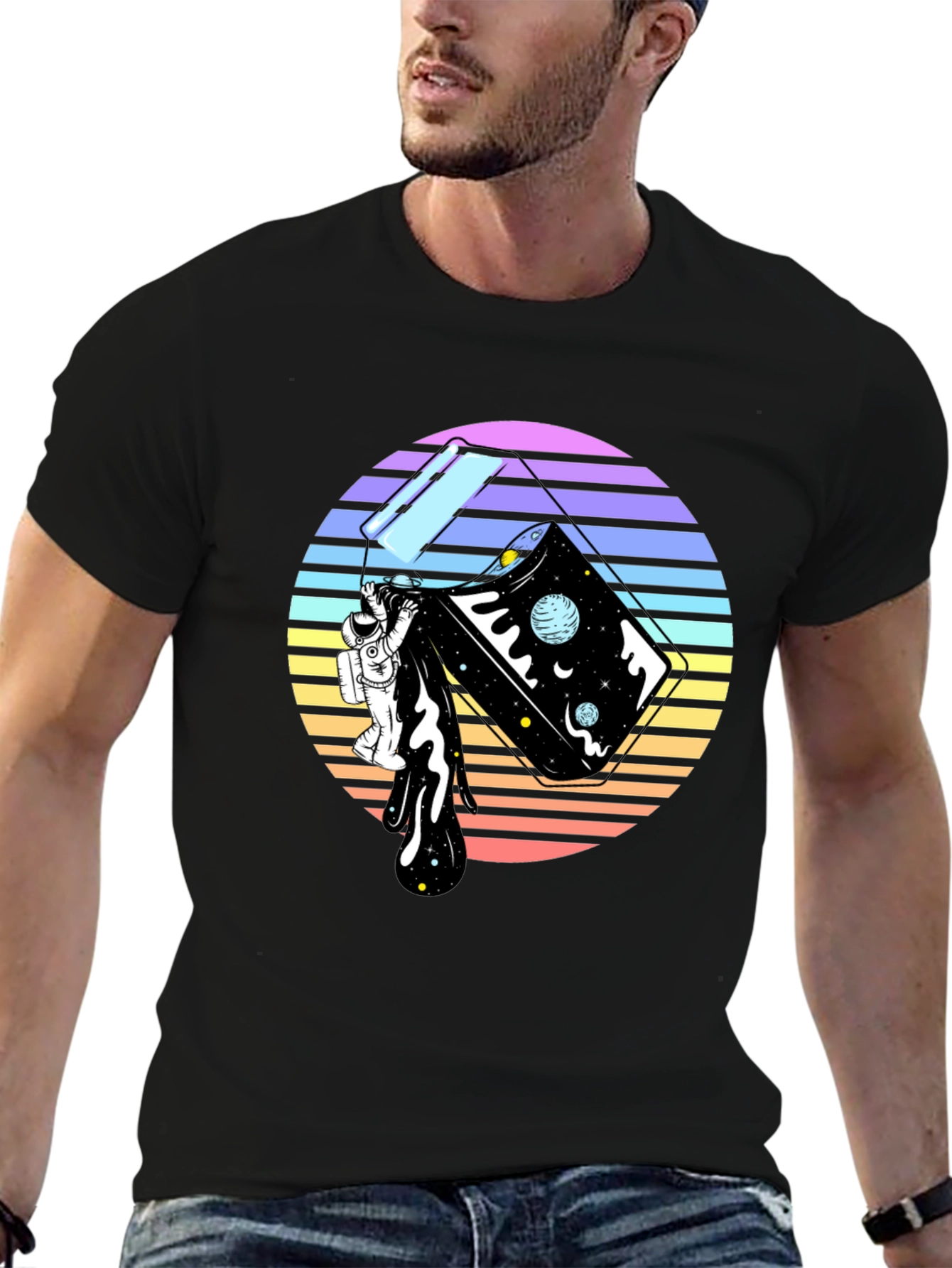 Retro Space Pour T-Shirt