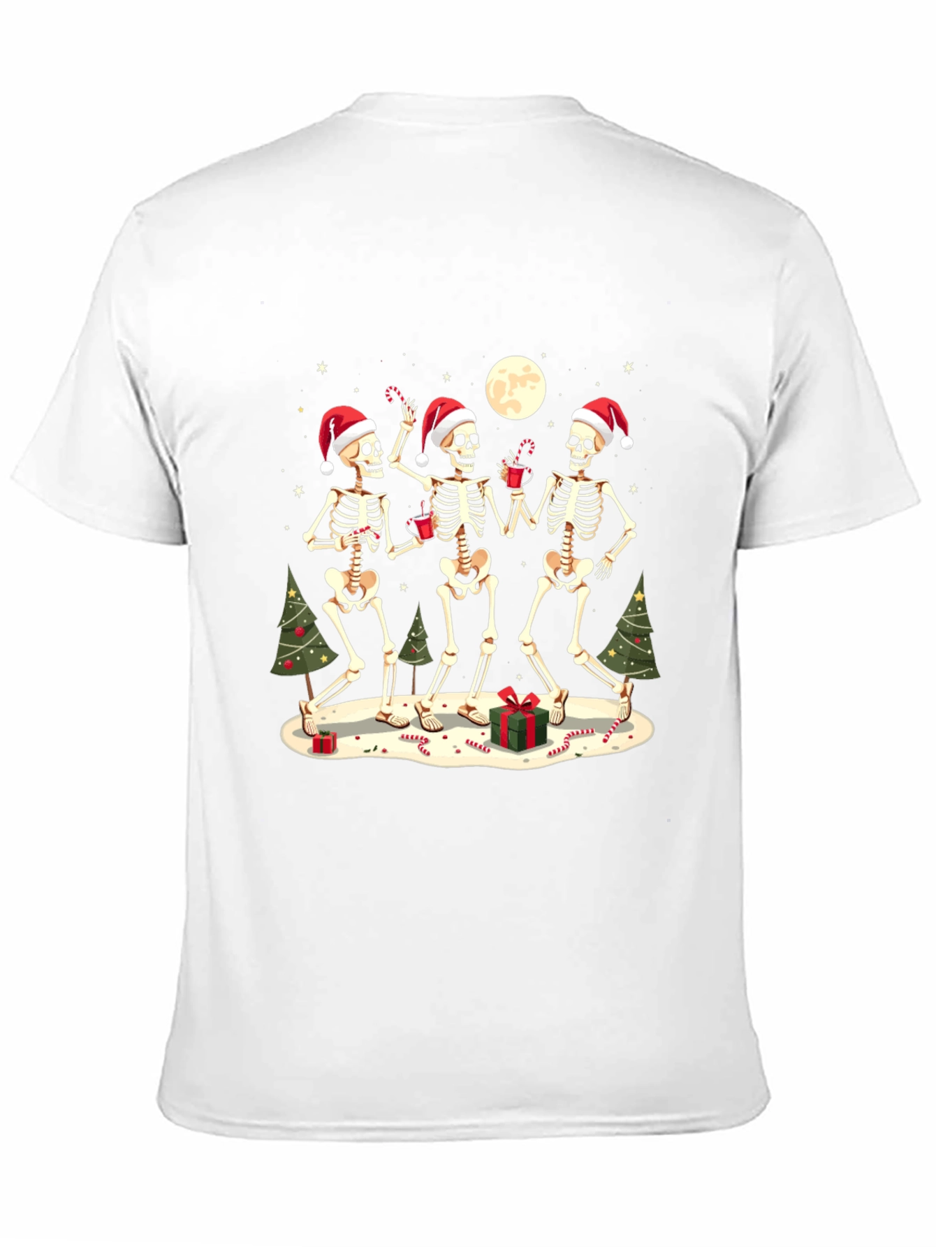 Festive Skeleton Holiday T-Shirt