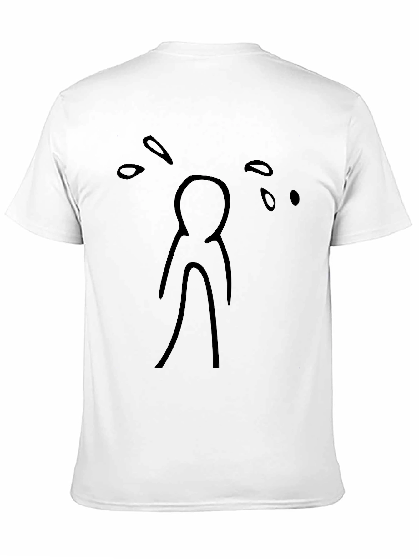 Sad Stick Figure Crying T-Shirt