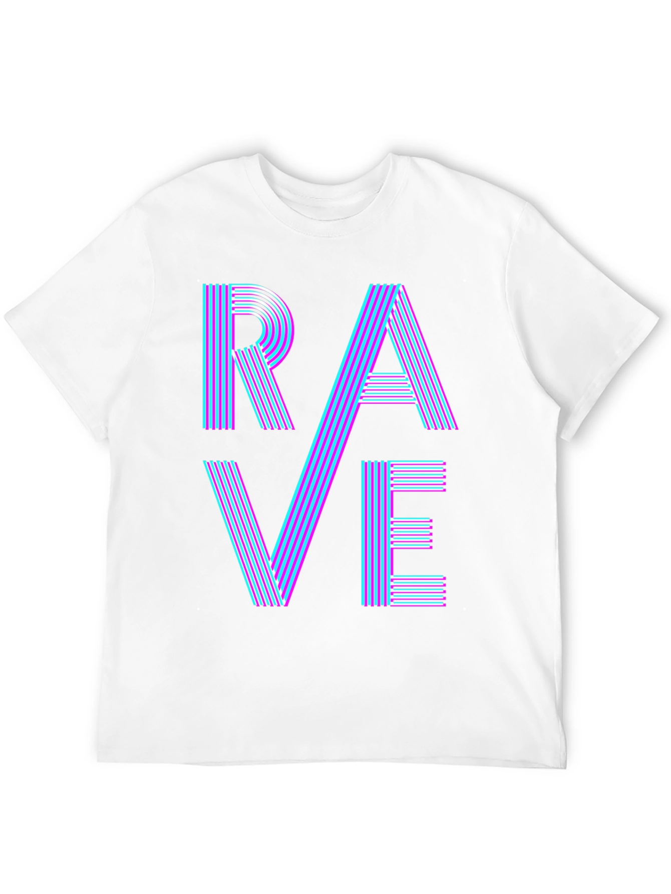 Rave Graphic T-Shirt - Bold Neon Party Tee
