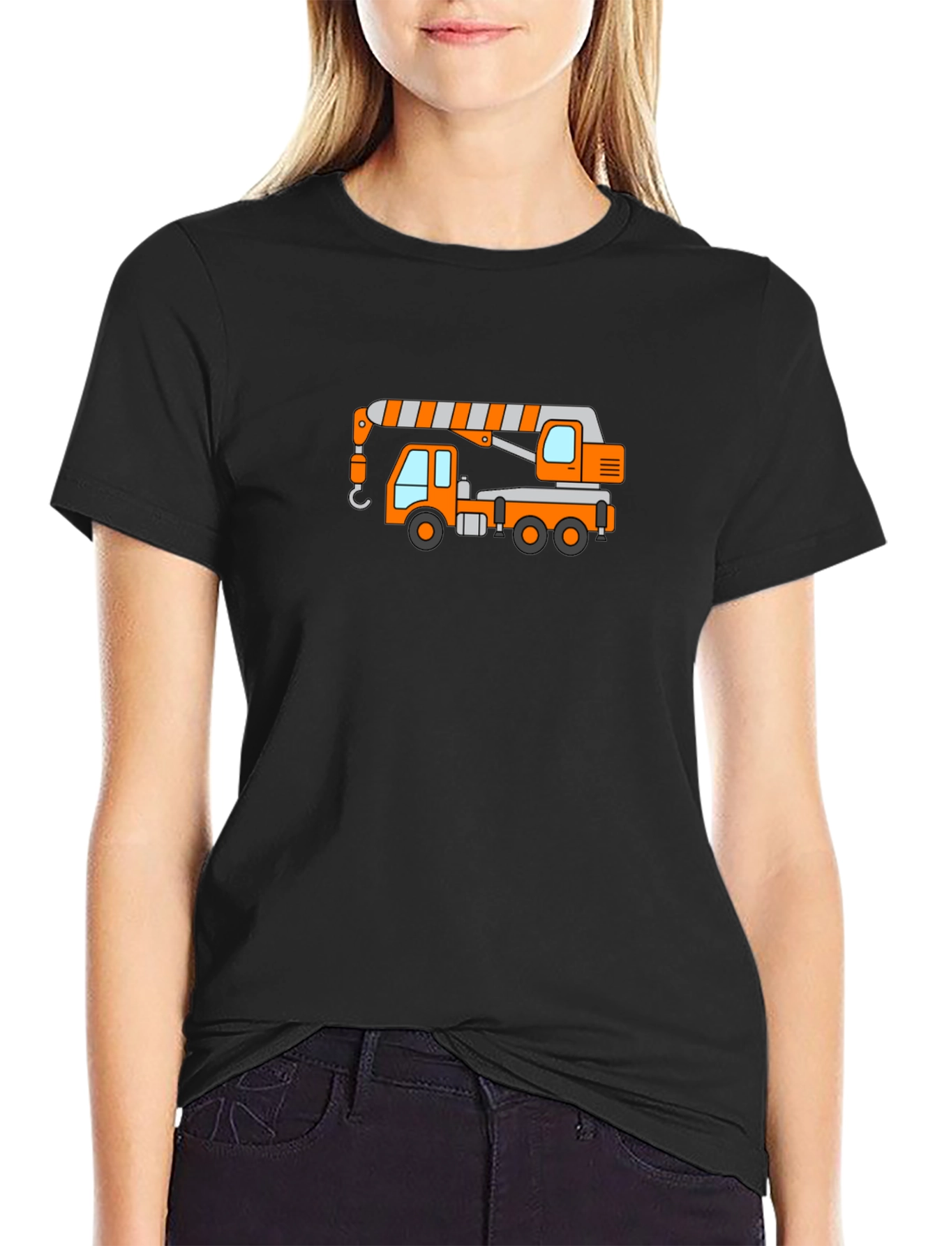 Crane Truck Graphic Tee - Heavy Duty Fun