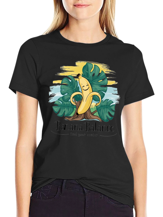 Banana Balance Graphic T-Shirt - Find Your Center