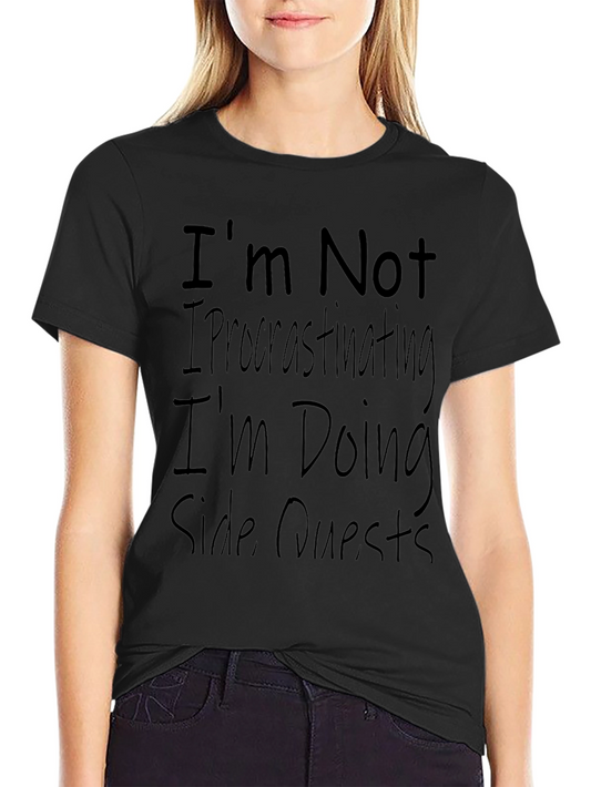 Mens Black T-Shirt - Im Doing Side Quests