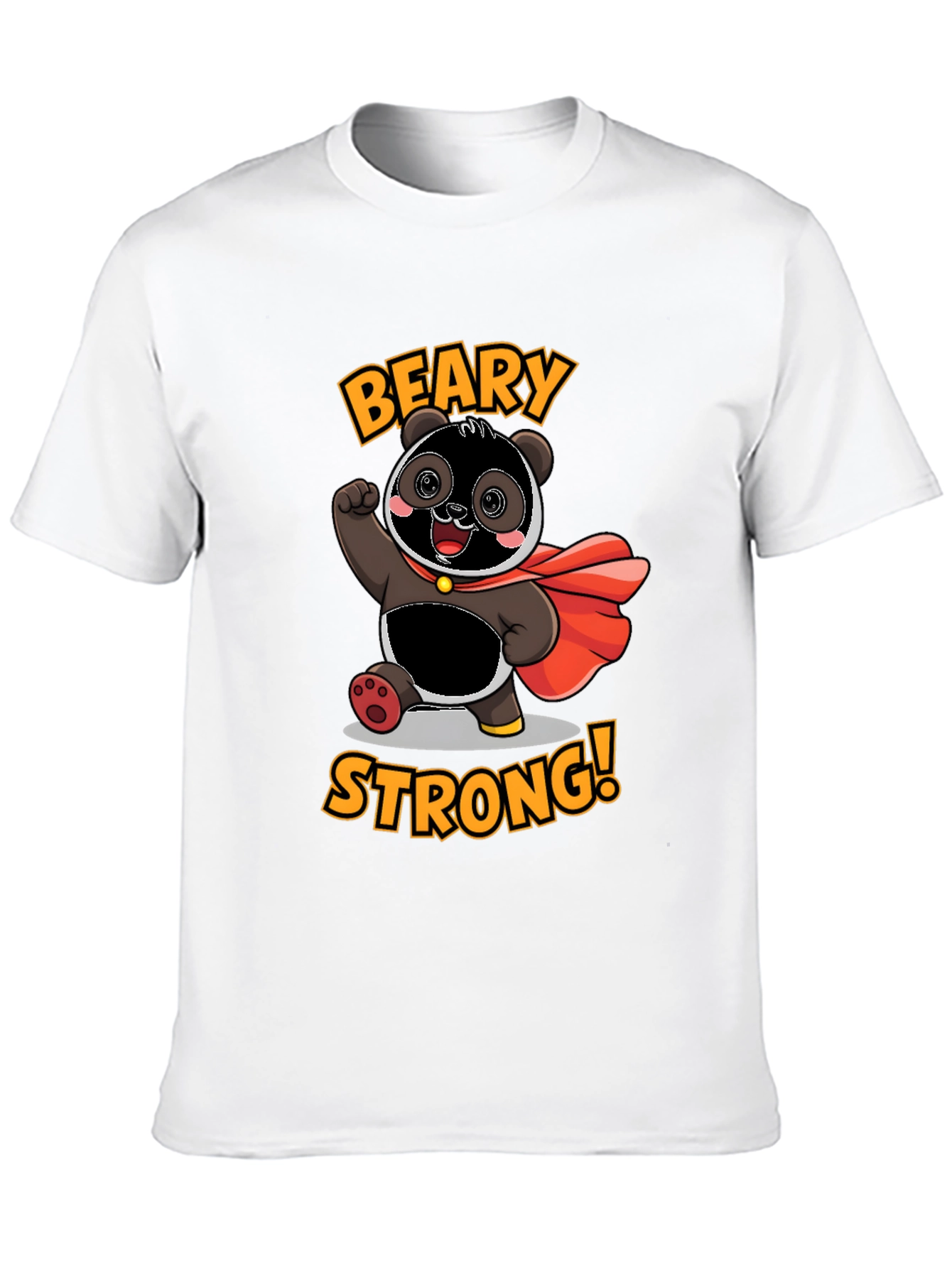 Beary Strong T-Shirt - Panda Superhero Tee