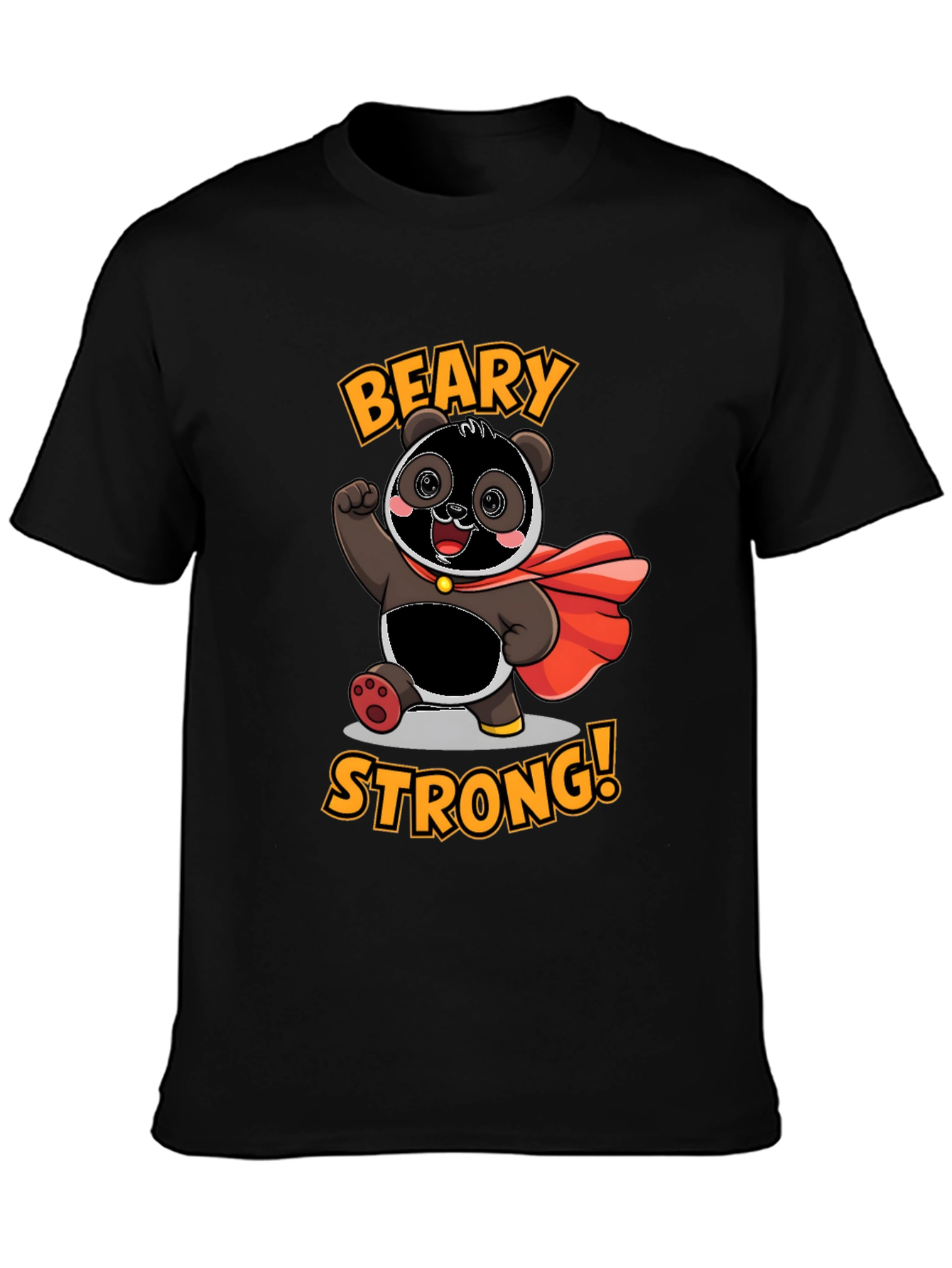 Beary Strong T-Shirt - Panda Superhero Tee