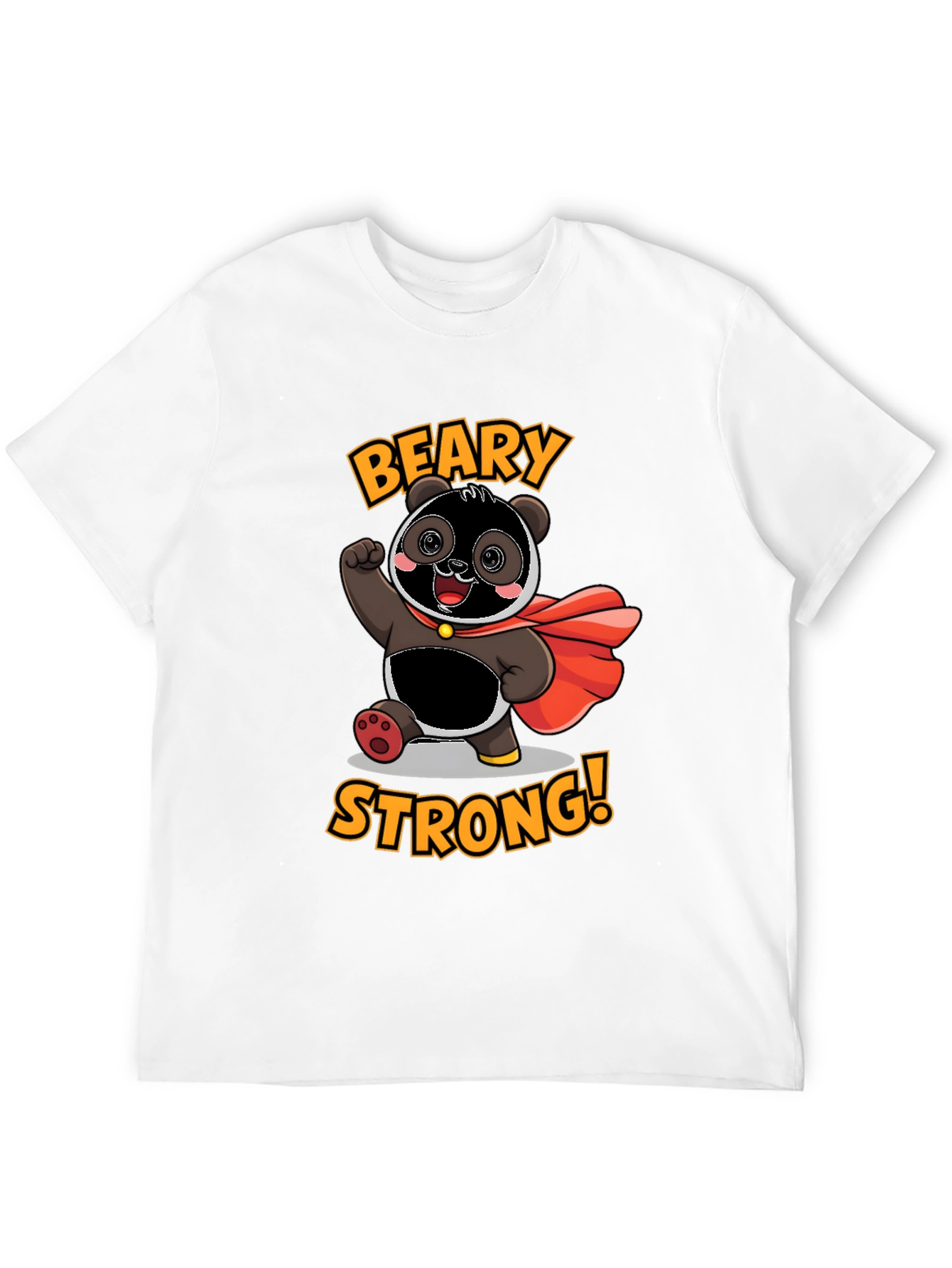 Beary Strong T-Shirt - Panda Superhero Tee