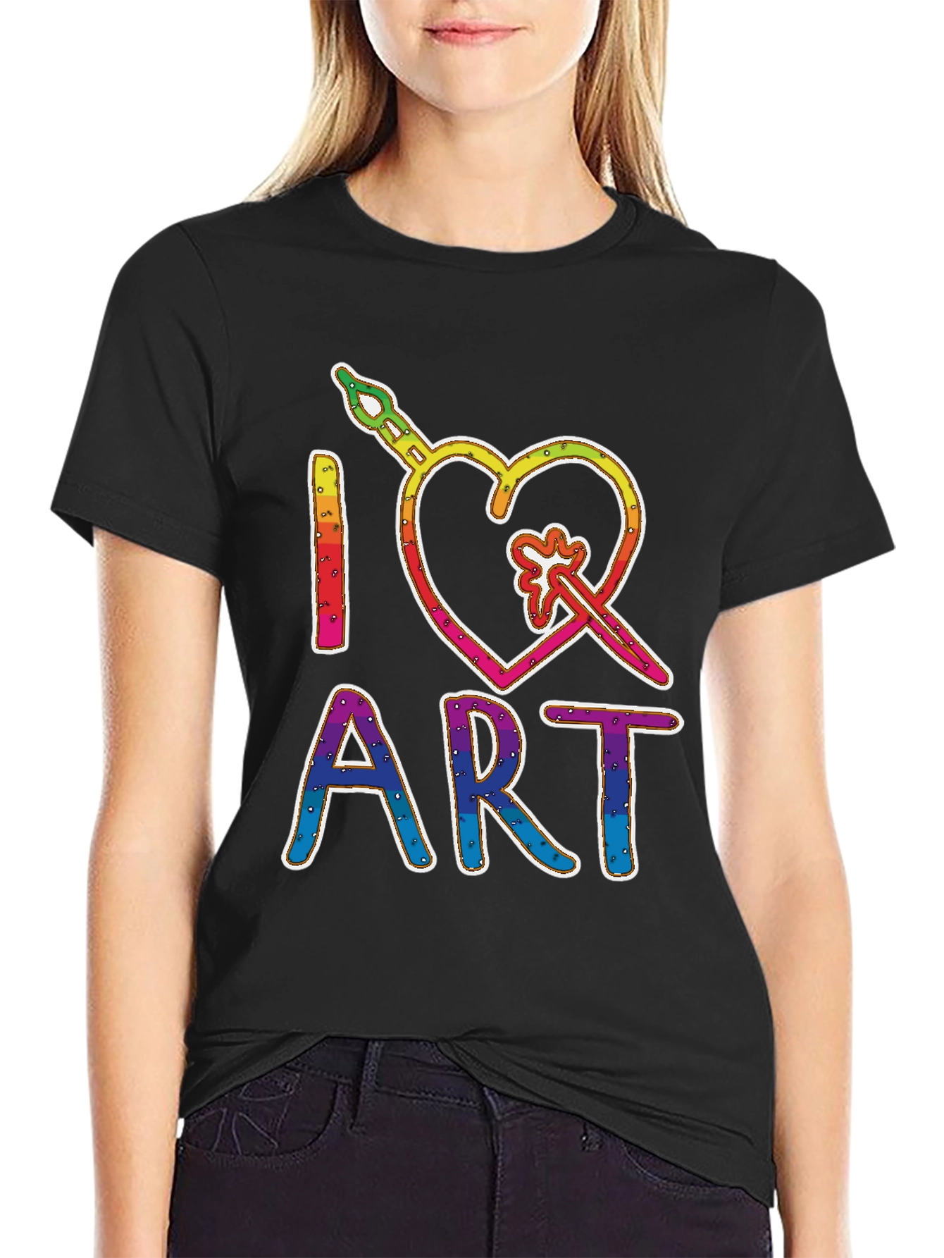 I Heart Art Rainbow T-Shirt