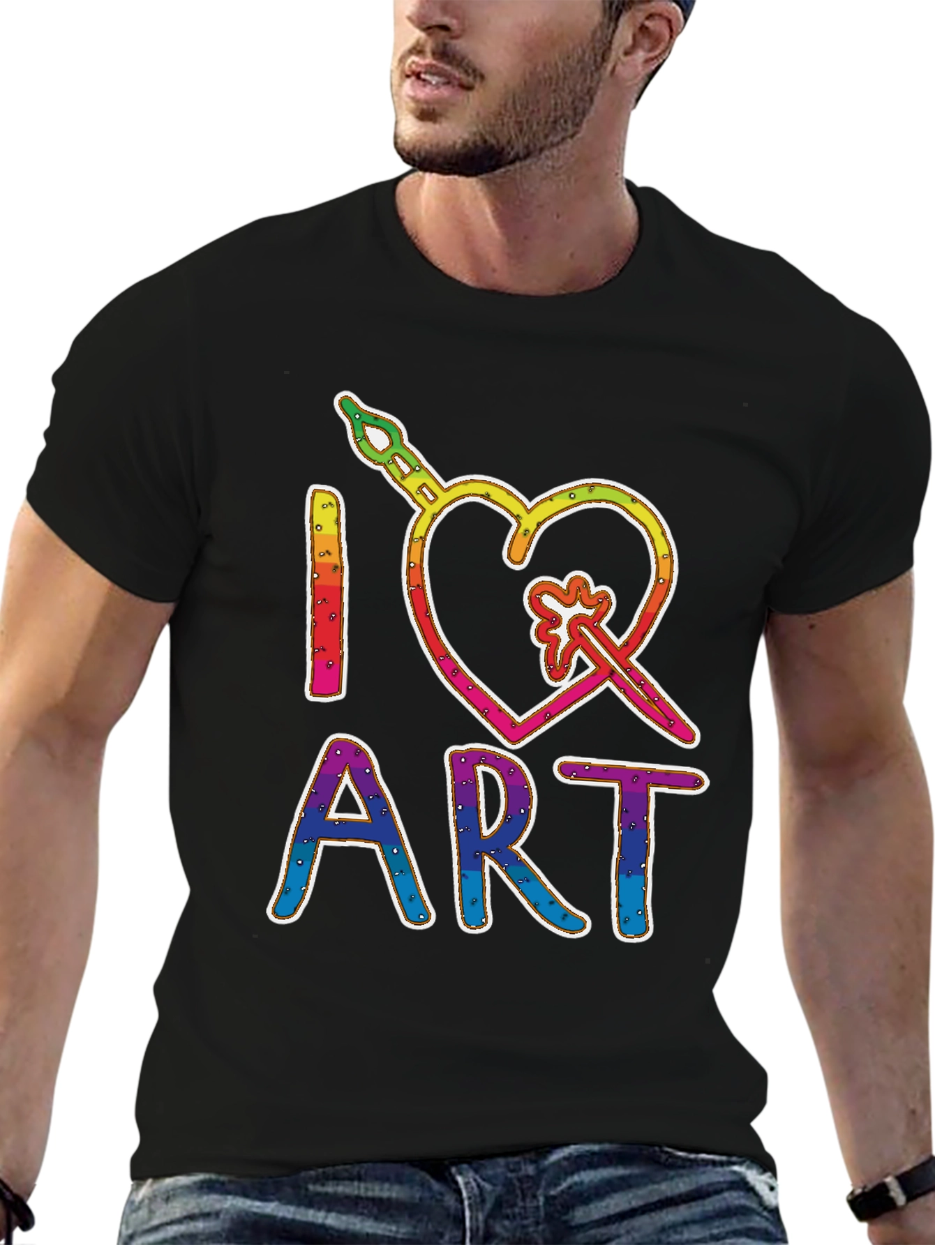 I Heart Art Rainbow T-Shirt