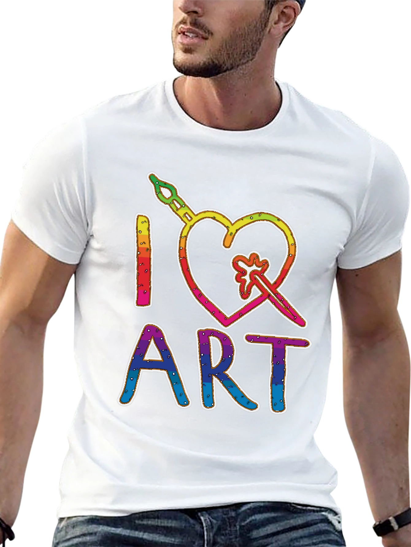 I Heart Art Rainbow T-Shirt