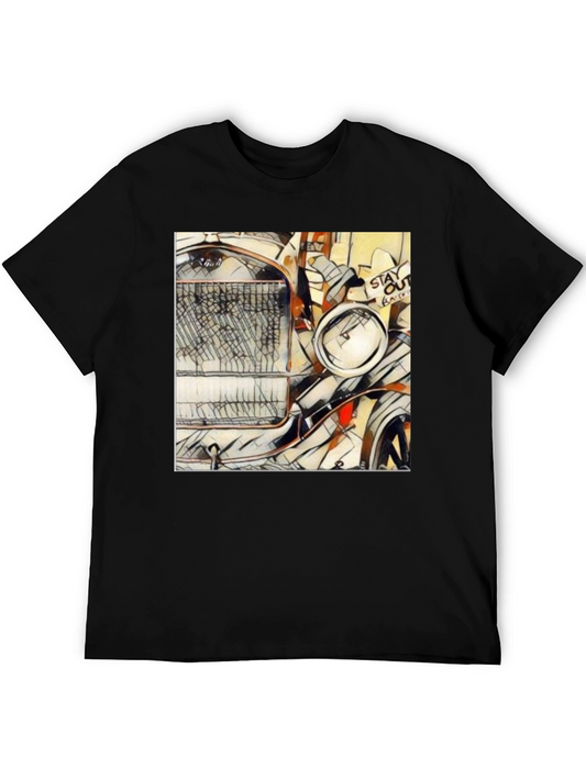 Abstract Auto Art Tee - Classic Car Design