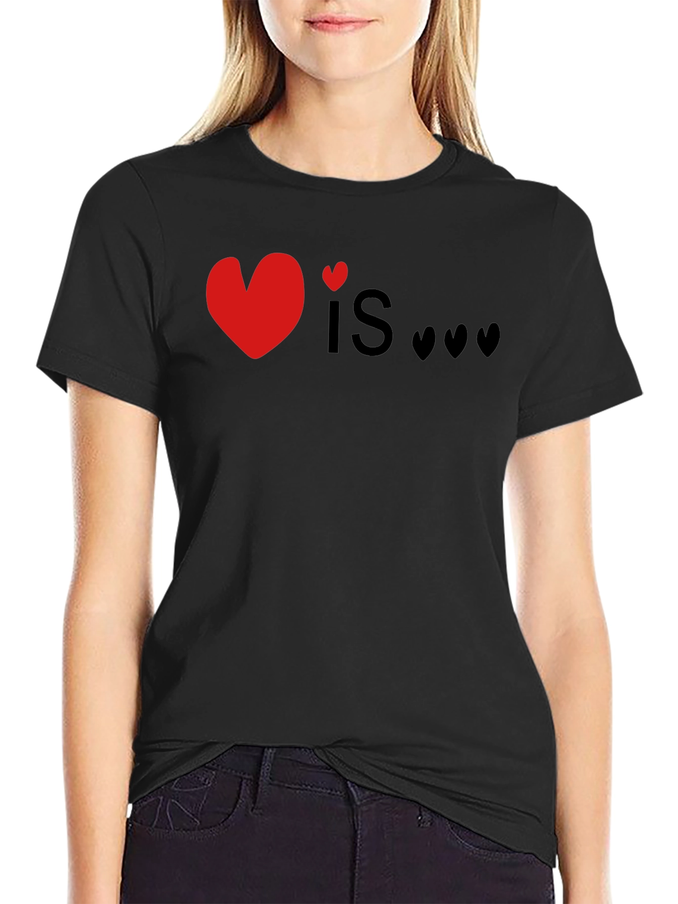 Love Is T-Shirt Heart Graphic Tee