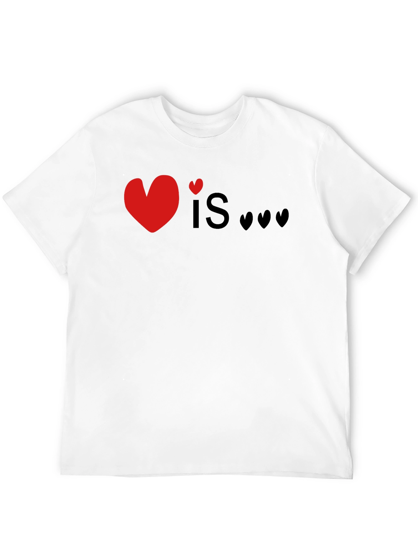 Love Is T-Shirt Heart Graphic Tee