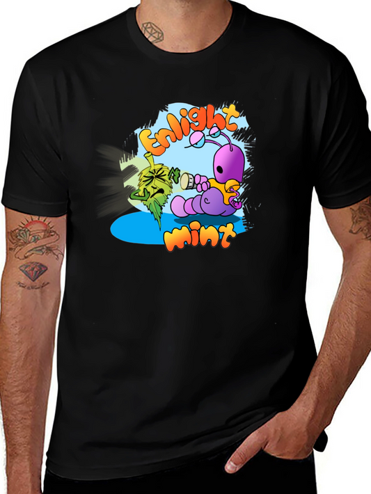 Enlightmint Graphic T-Shirt - Quirky Cartoon Design