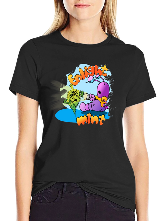 Enlightmint Graphic T-Shirt - Quirky Cartoon Design