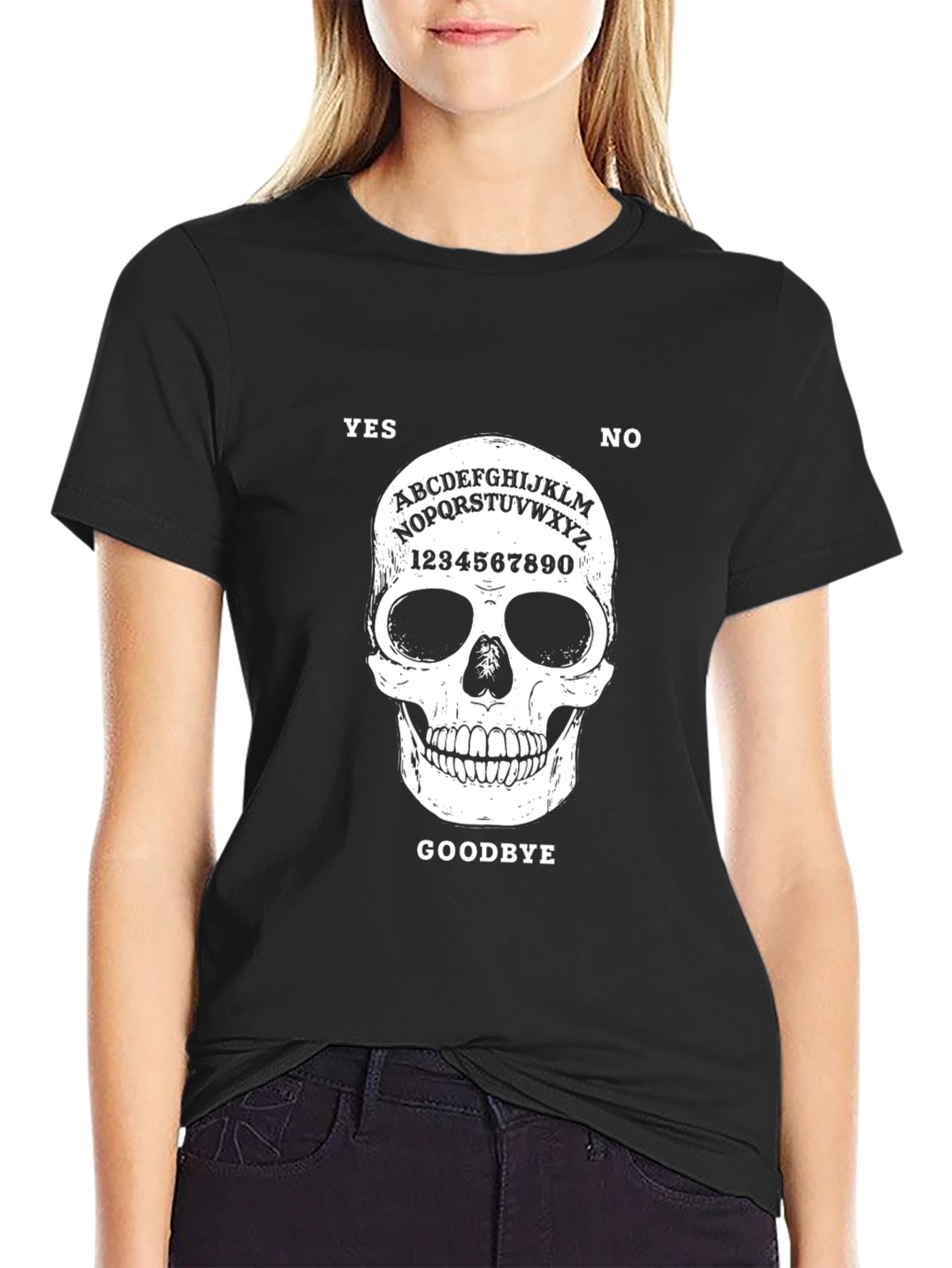 Ouija Skull Graphic T-Shirt - Unisex