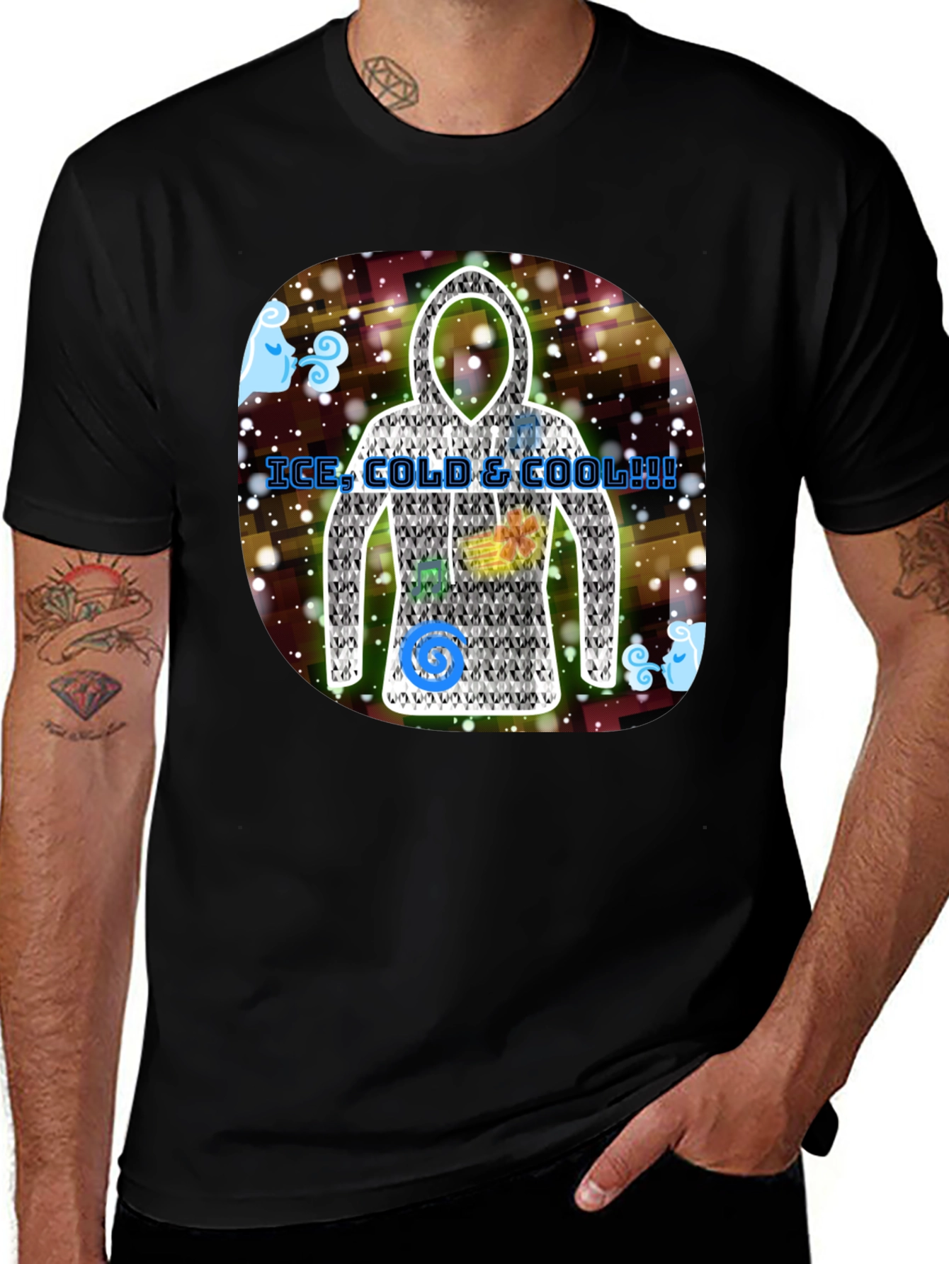 Ice Cold & Cool Hoodie Design T-Shirt