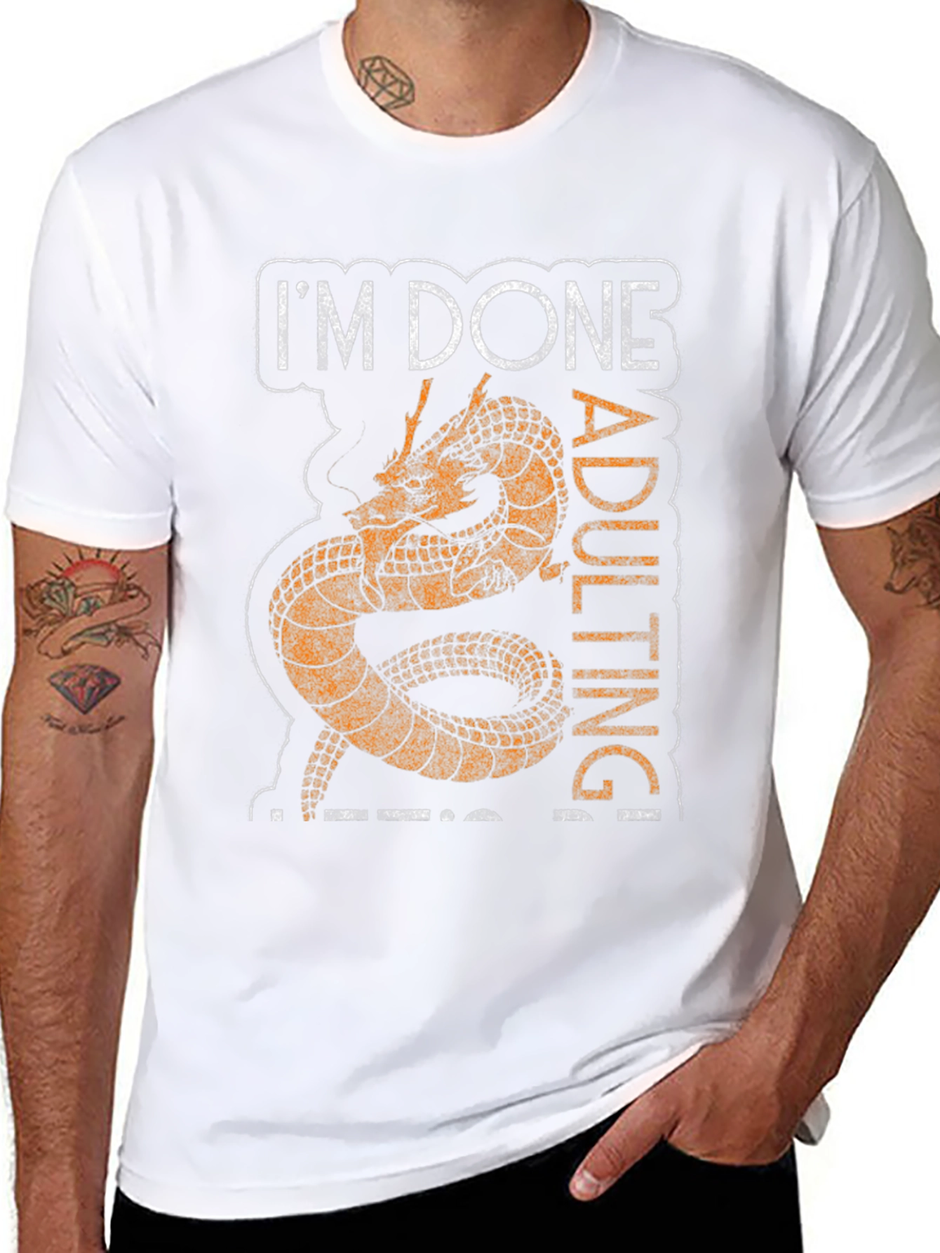 Im Done Adulting Graphic Tee - Black