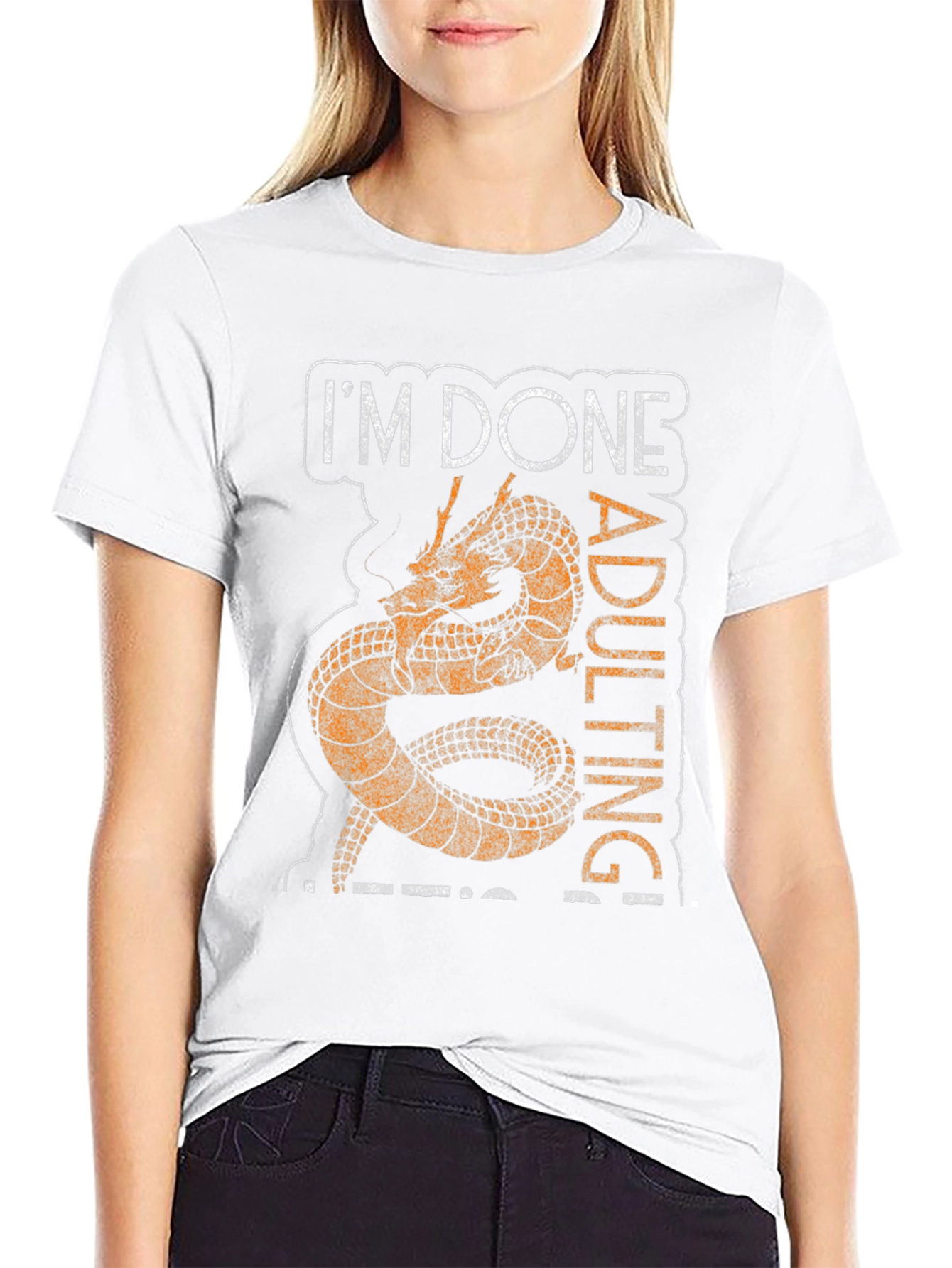 Im Done Adulting Graphic Tee - Black