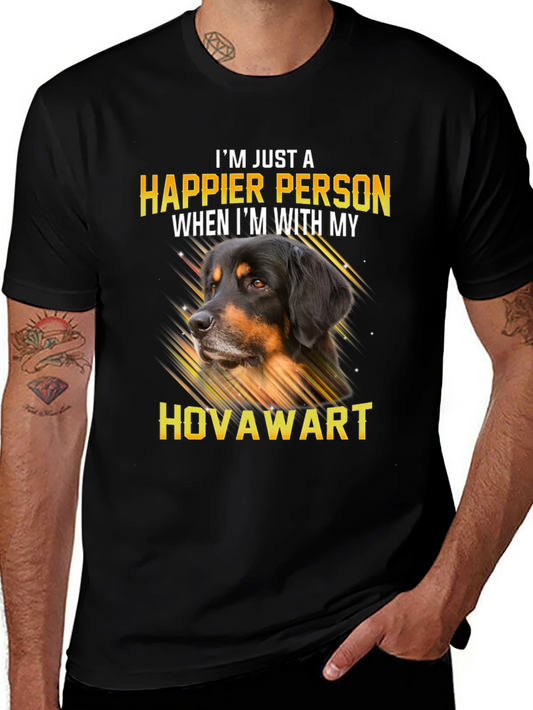 Happier Person Hovawart Dog Graphic T-Shirt
