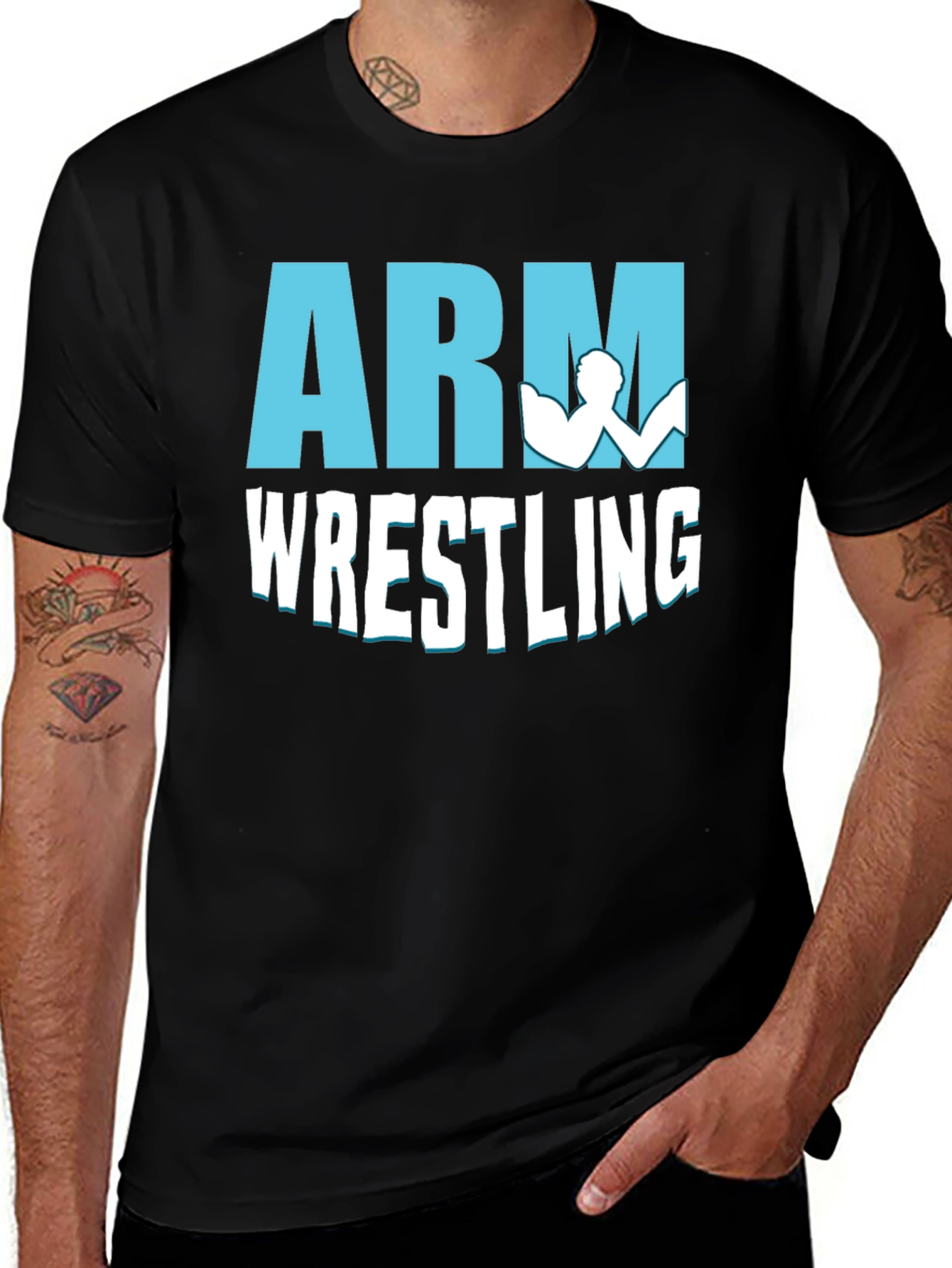 Arm Wrestling Graphic T-Shirt