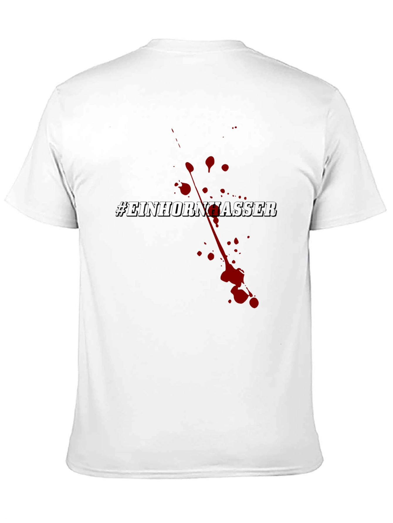 Einhornhasser Graphic Tee - Black Cotton Blend