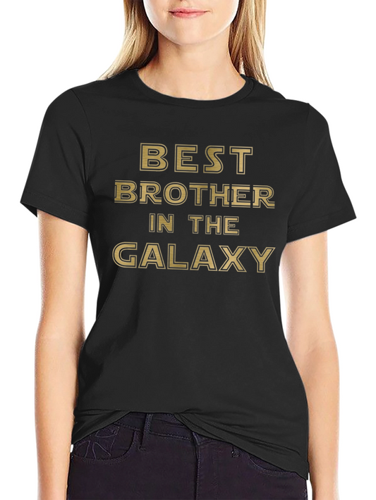 Best Brother in the Galaxy Black T-Shirt