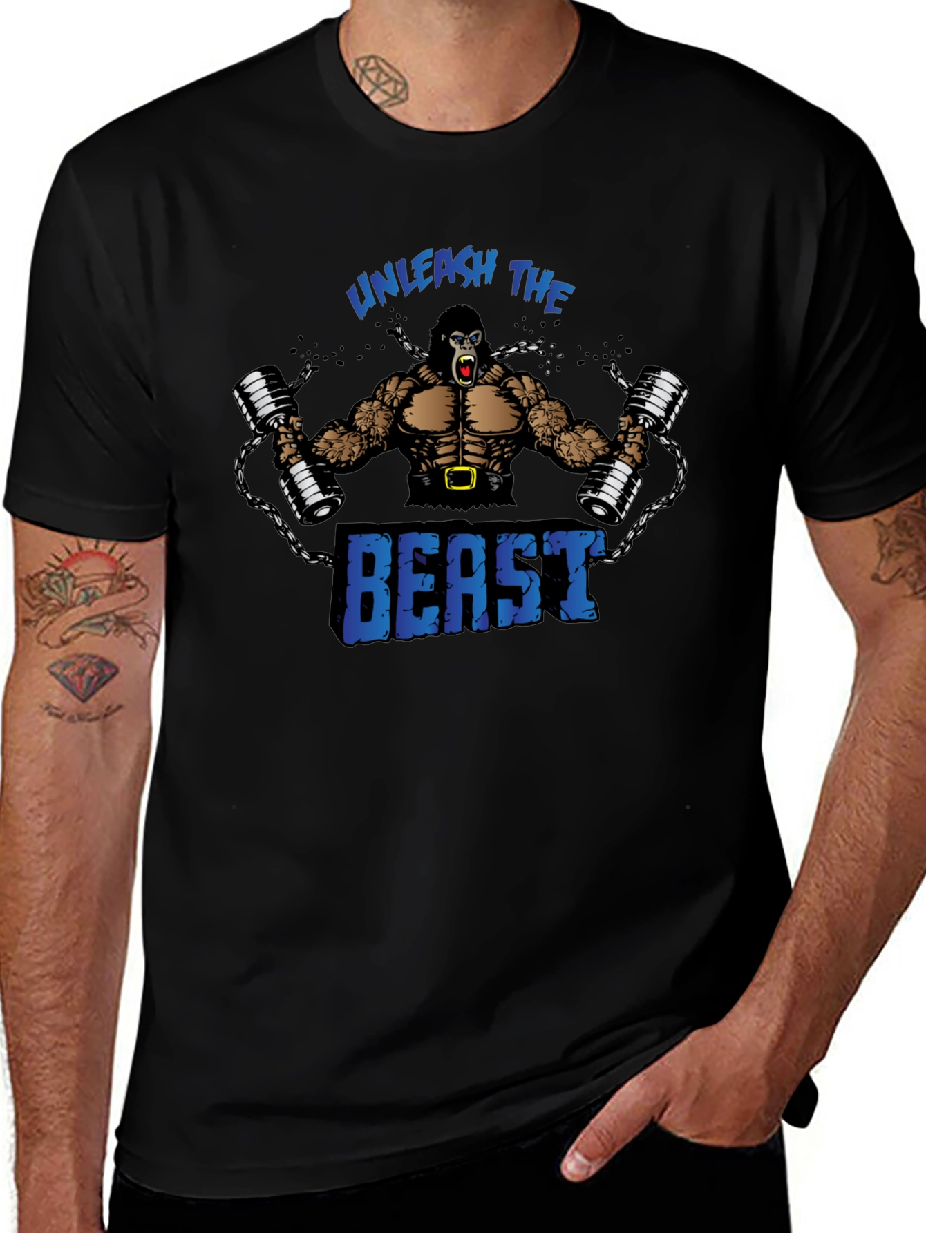 Unleash The Beast Gorilla Gym T-Shirt