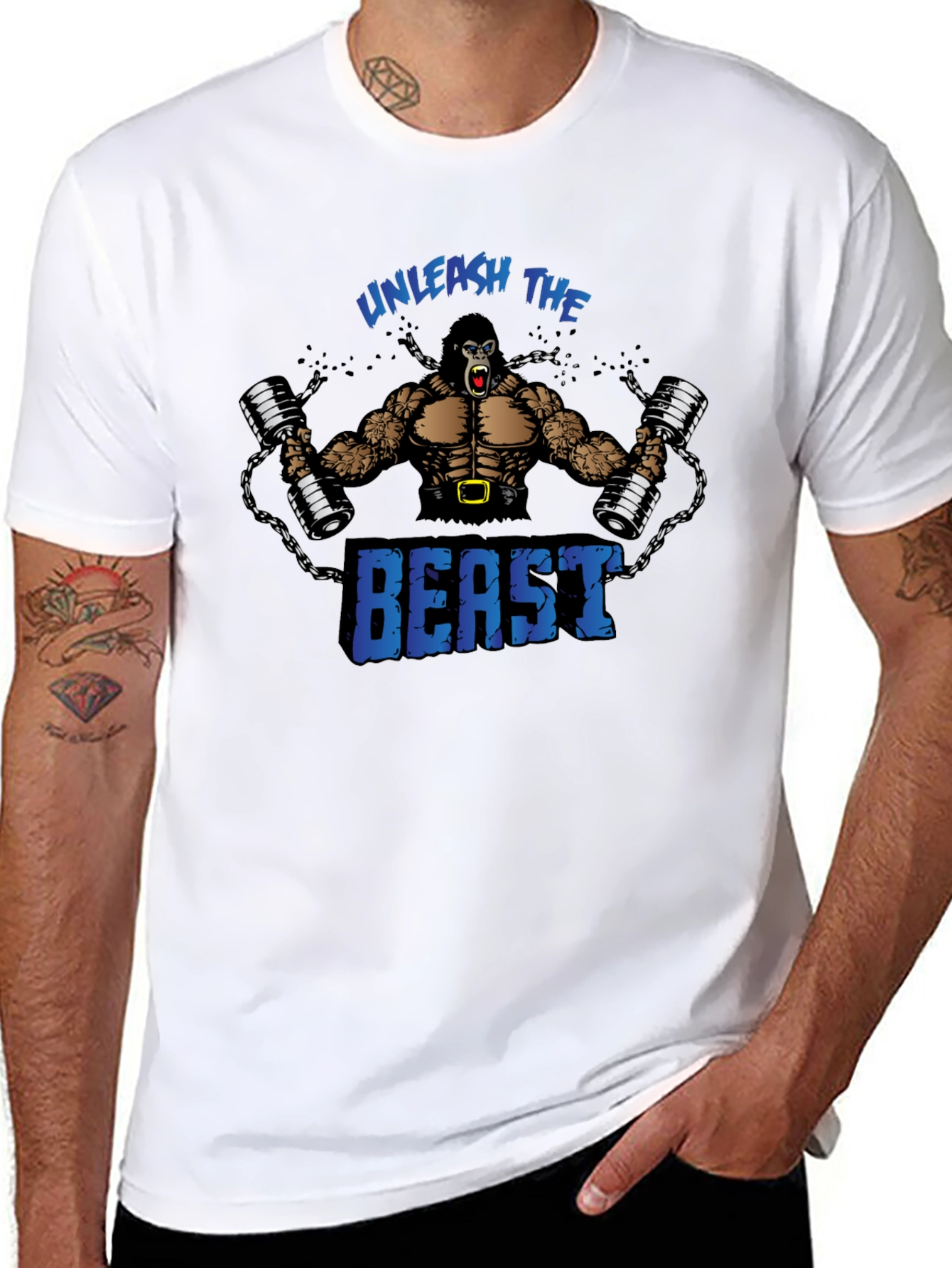 Unleash The Beast Gorilla Gym T-Shirt