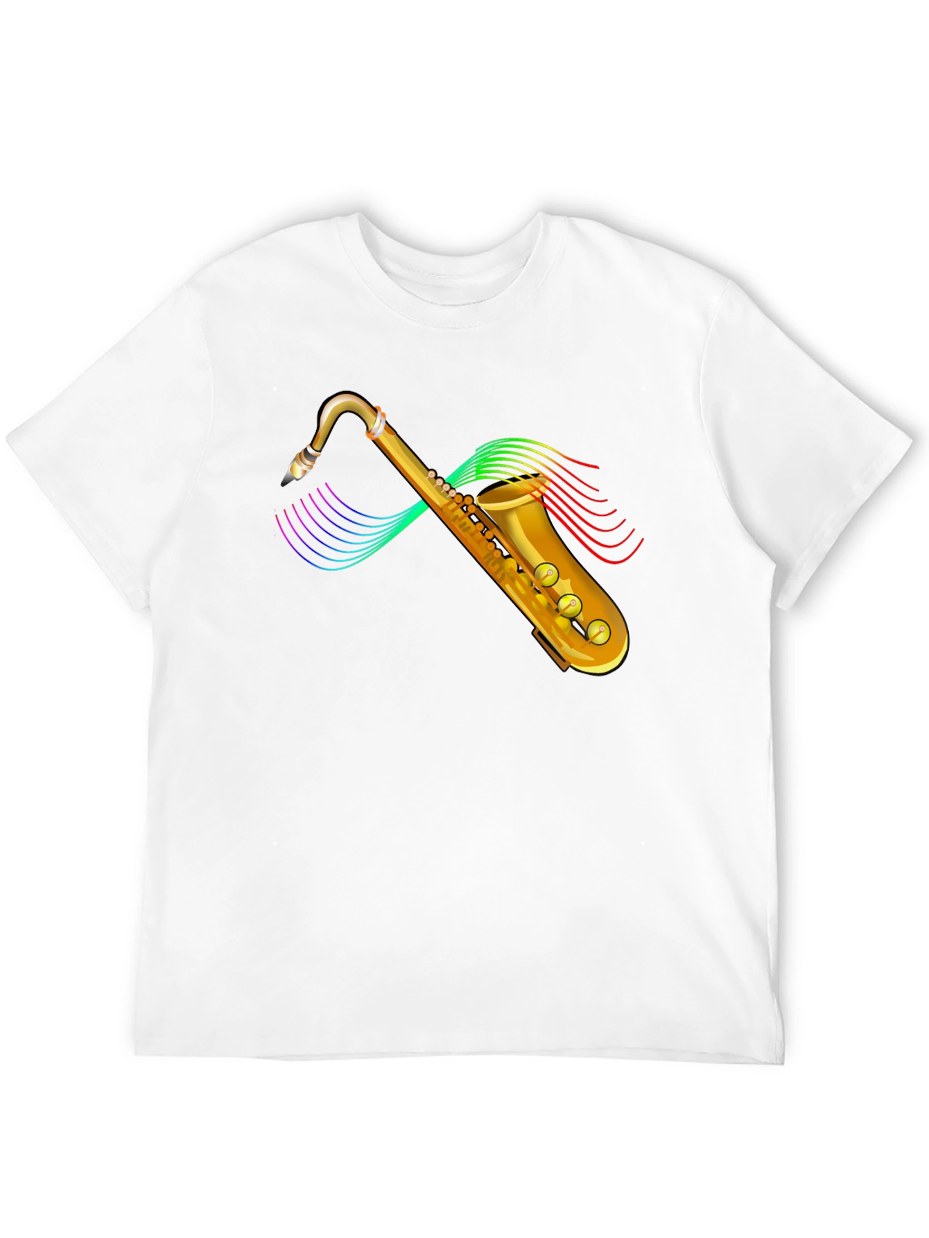Saxophone Graphic T-Shirt - Musical Instrument Tee