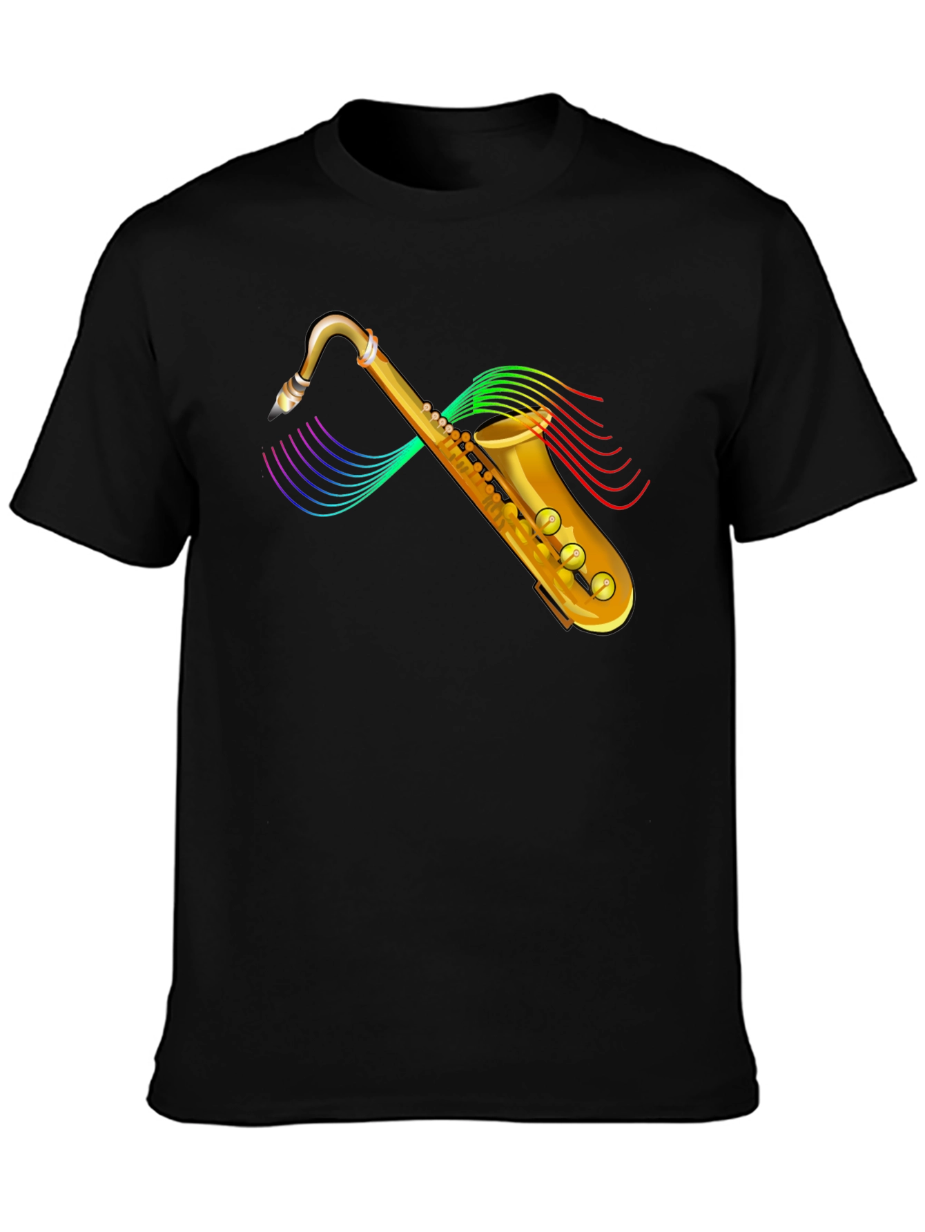 Saxophone Graphic T-Shirt - Musical Instrument Tee