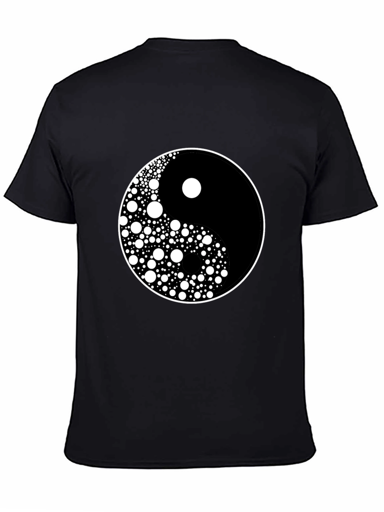Yin Yang Circle Dot Pattern Tee - Classic Harmony