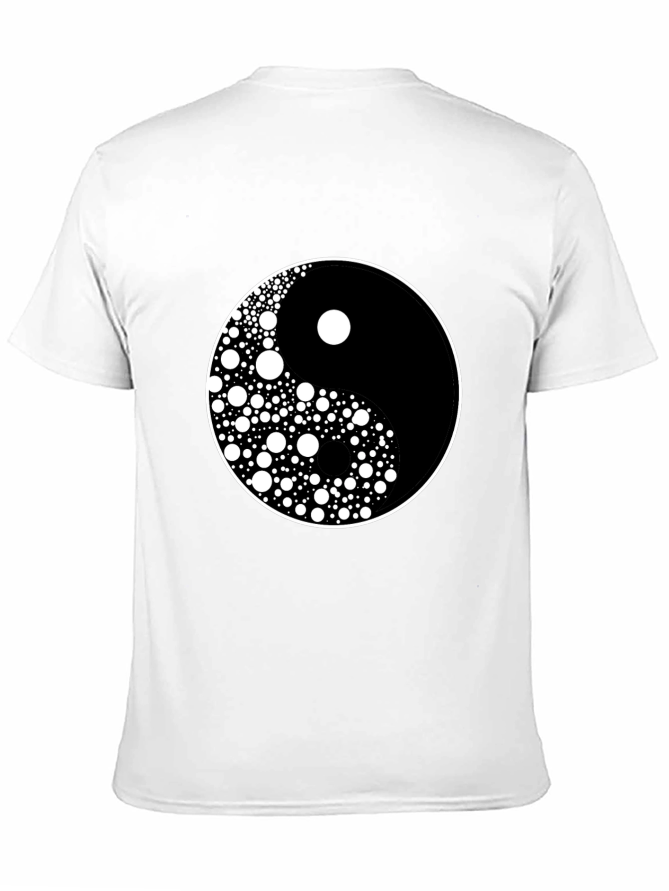 Yin Yang Circle Dot Pattern Tee - Classic Harmony