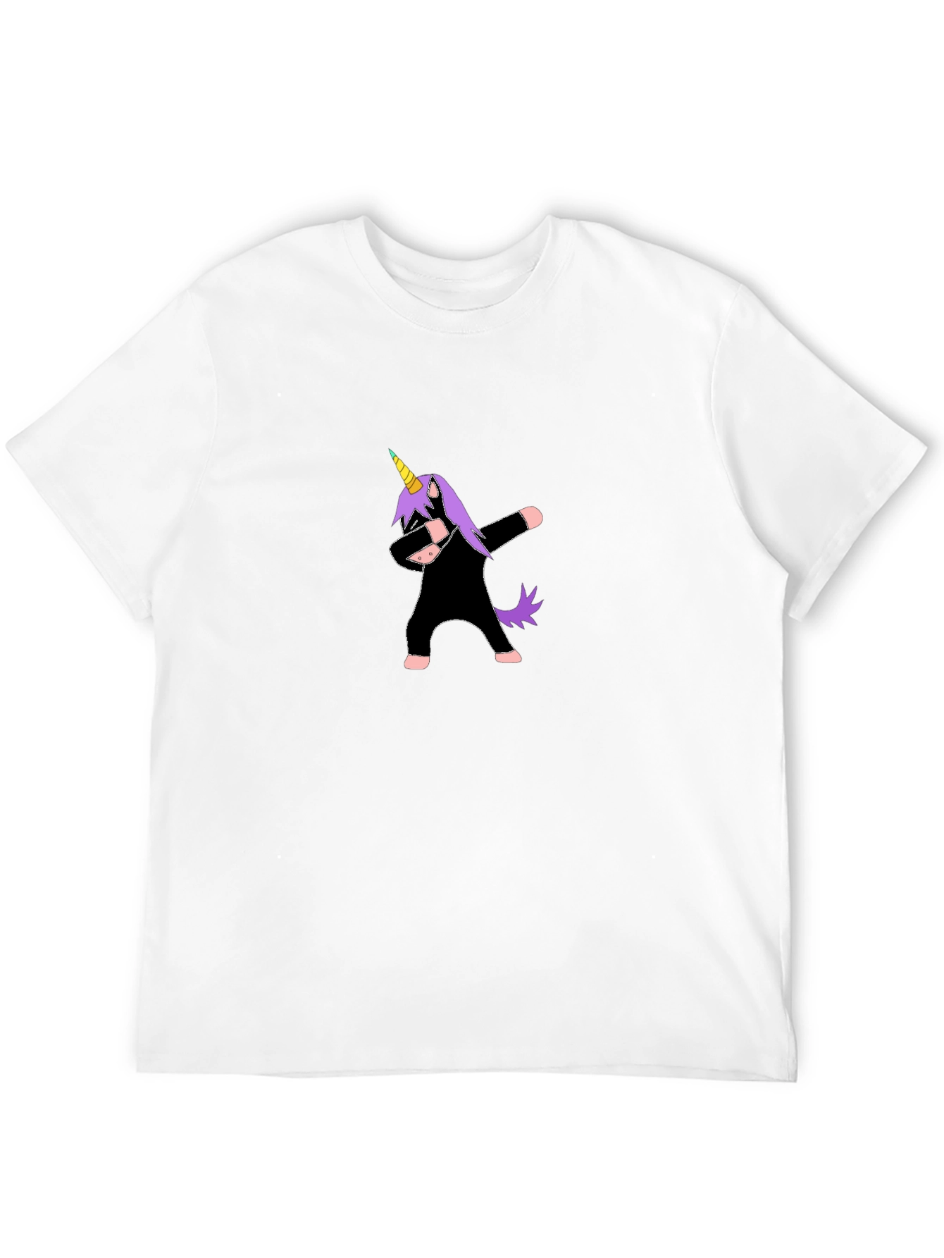 Dabbing Unicorn Black T-Shirt