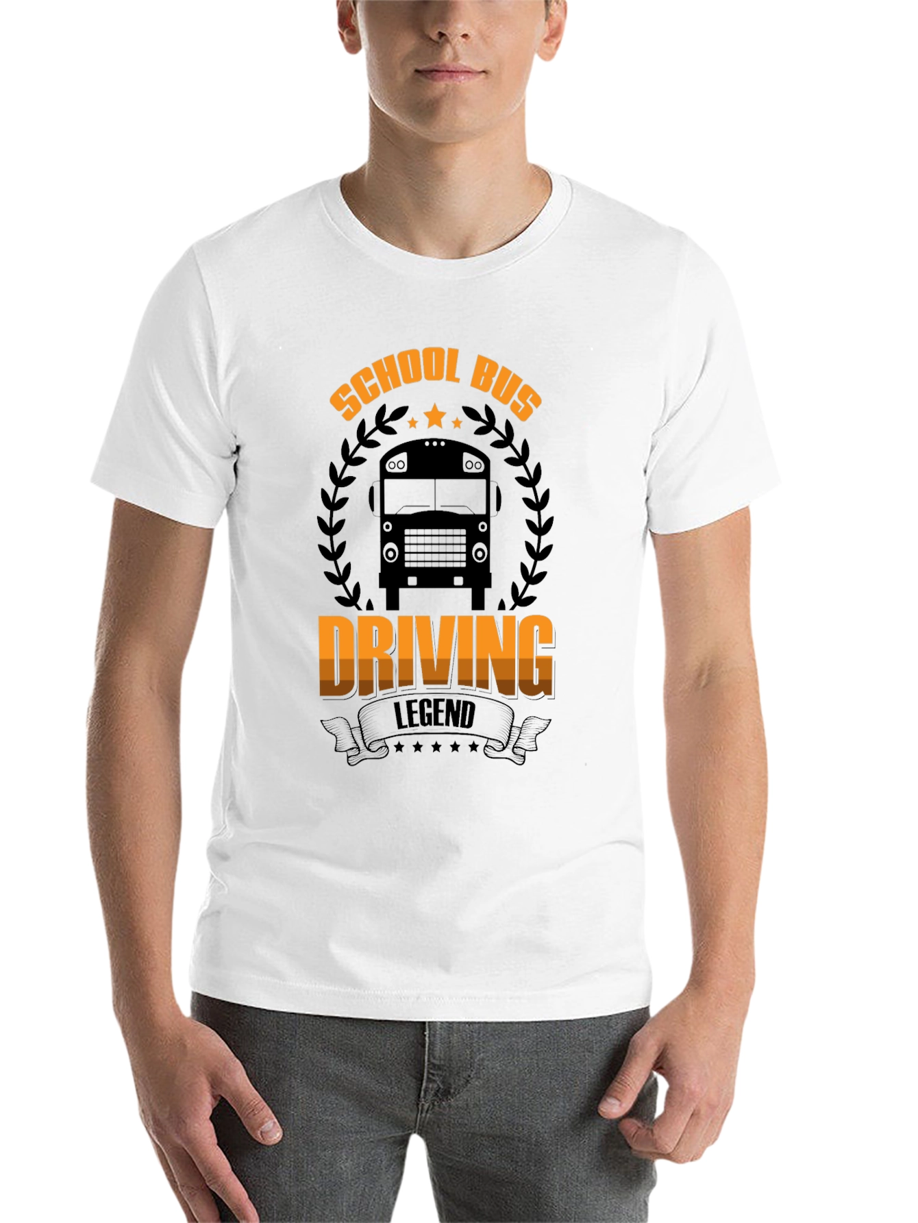 School Bus Driving Legend Black T-Shirt